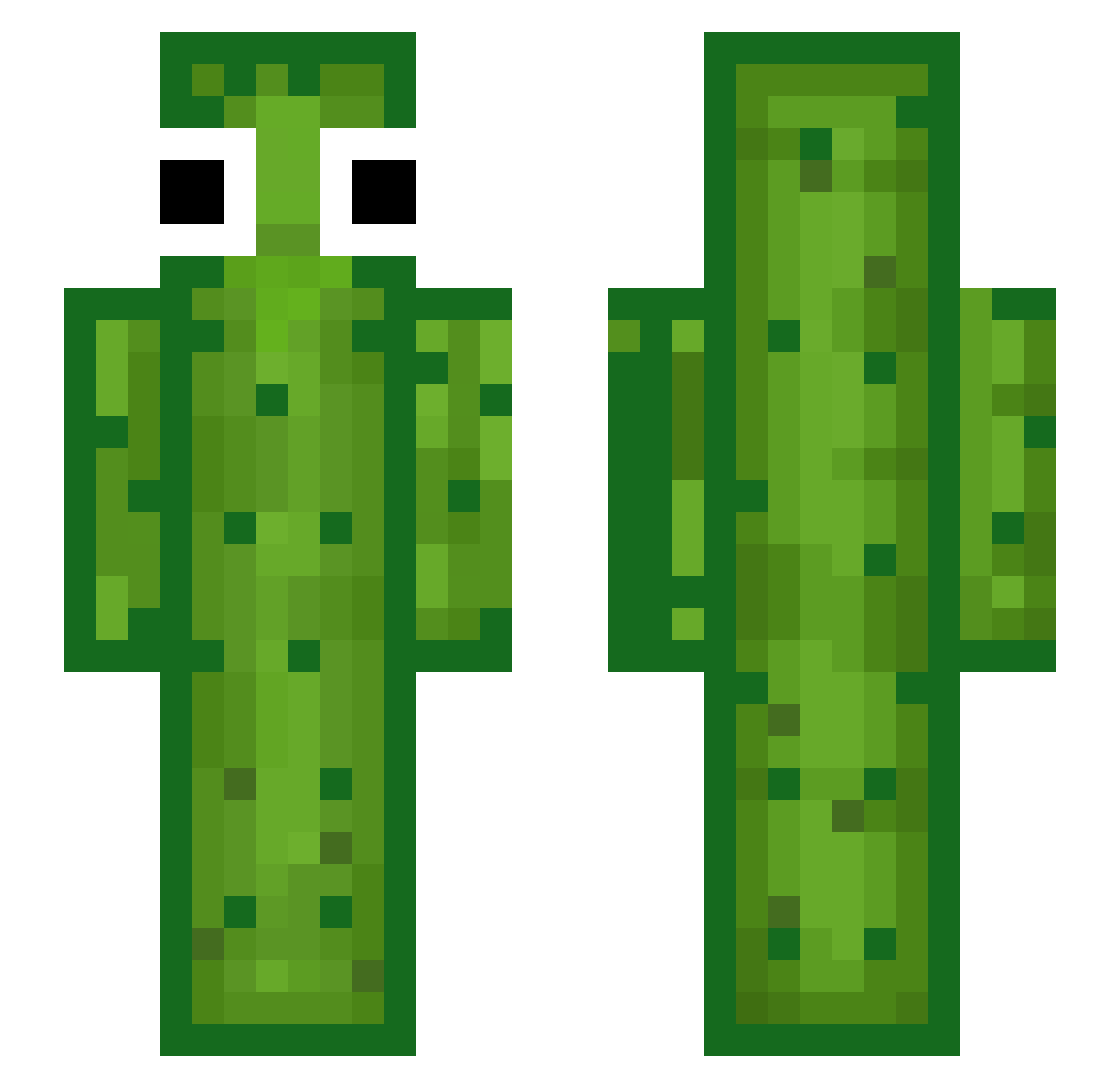 ISkoll Minecraft skin, front and back view