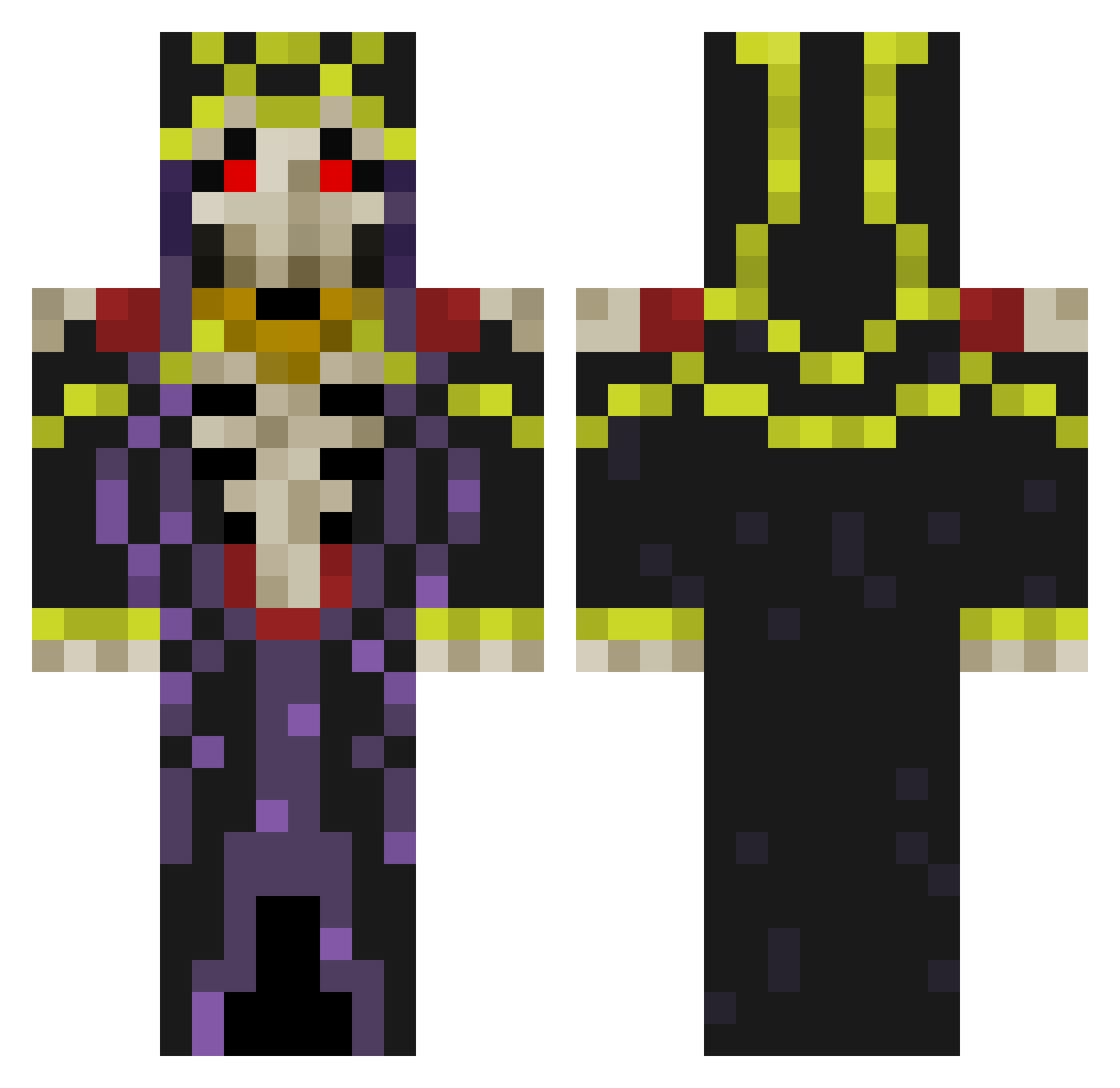 Natzer2003 Minecraft skin, front and back view