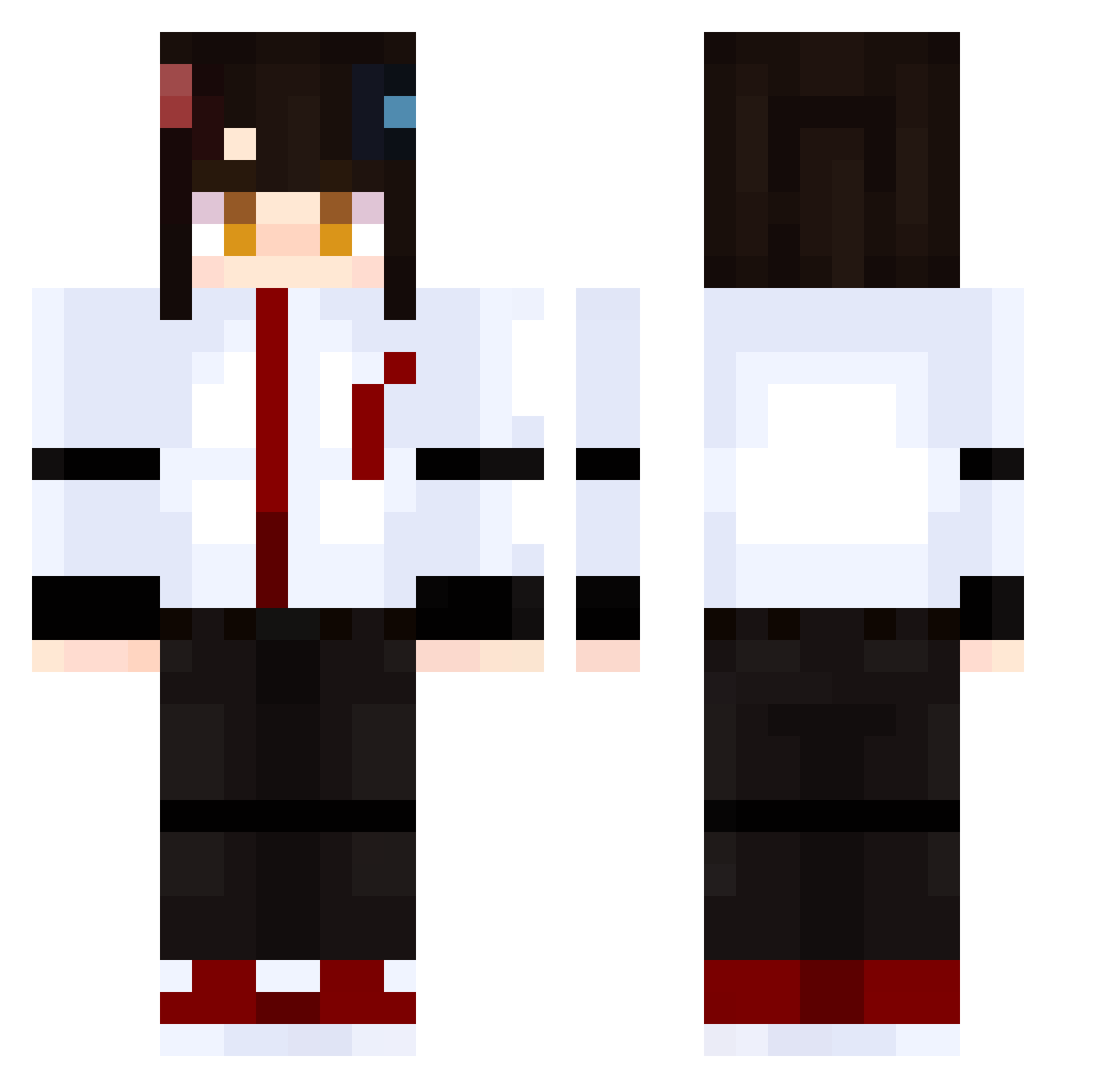 Lupus_115 Minecraft skin, front and back view