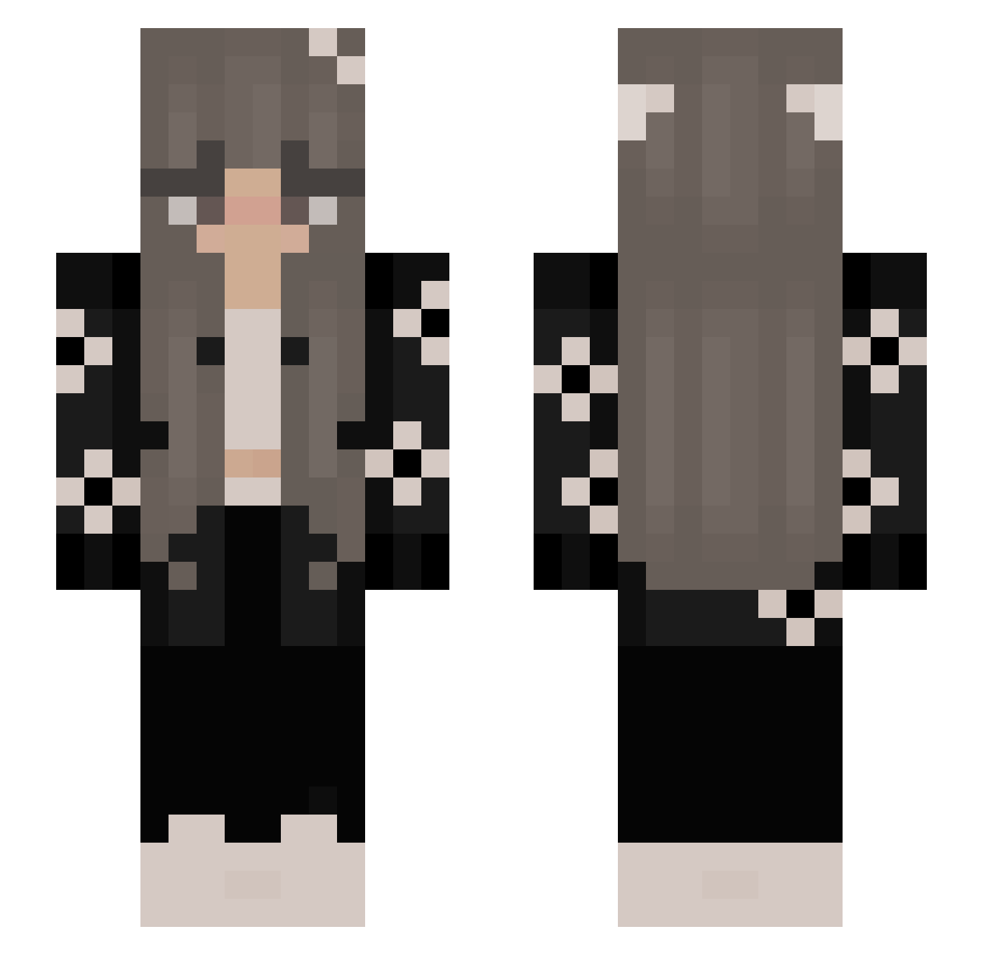 evzaa_74 Minecraft skin, front and back view