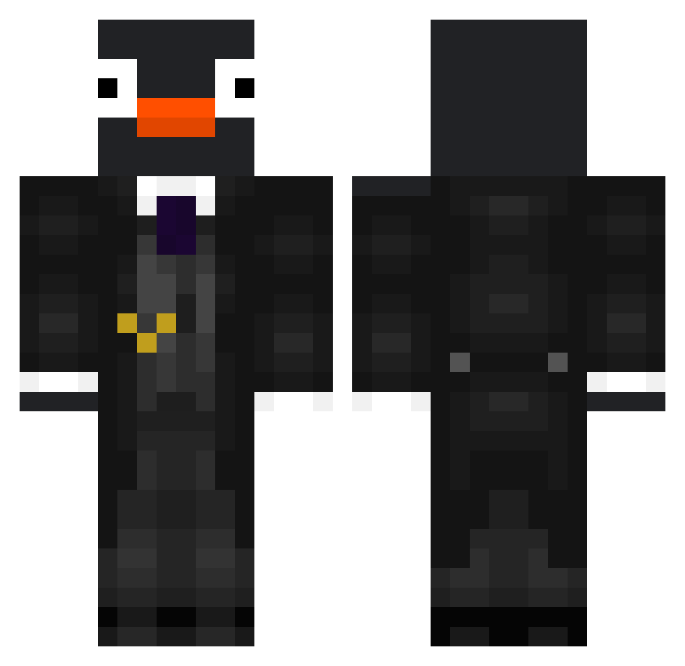 bastle_bastle Minecraft skin, front and back view