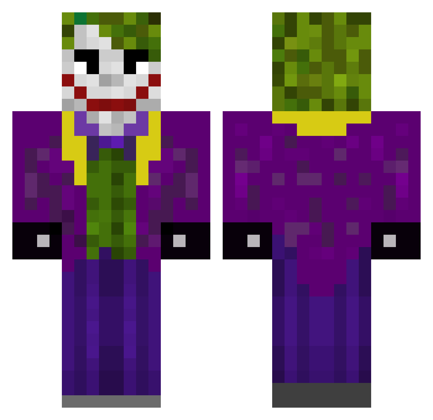mr_pogger117 Minecraft skin, front and back view