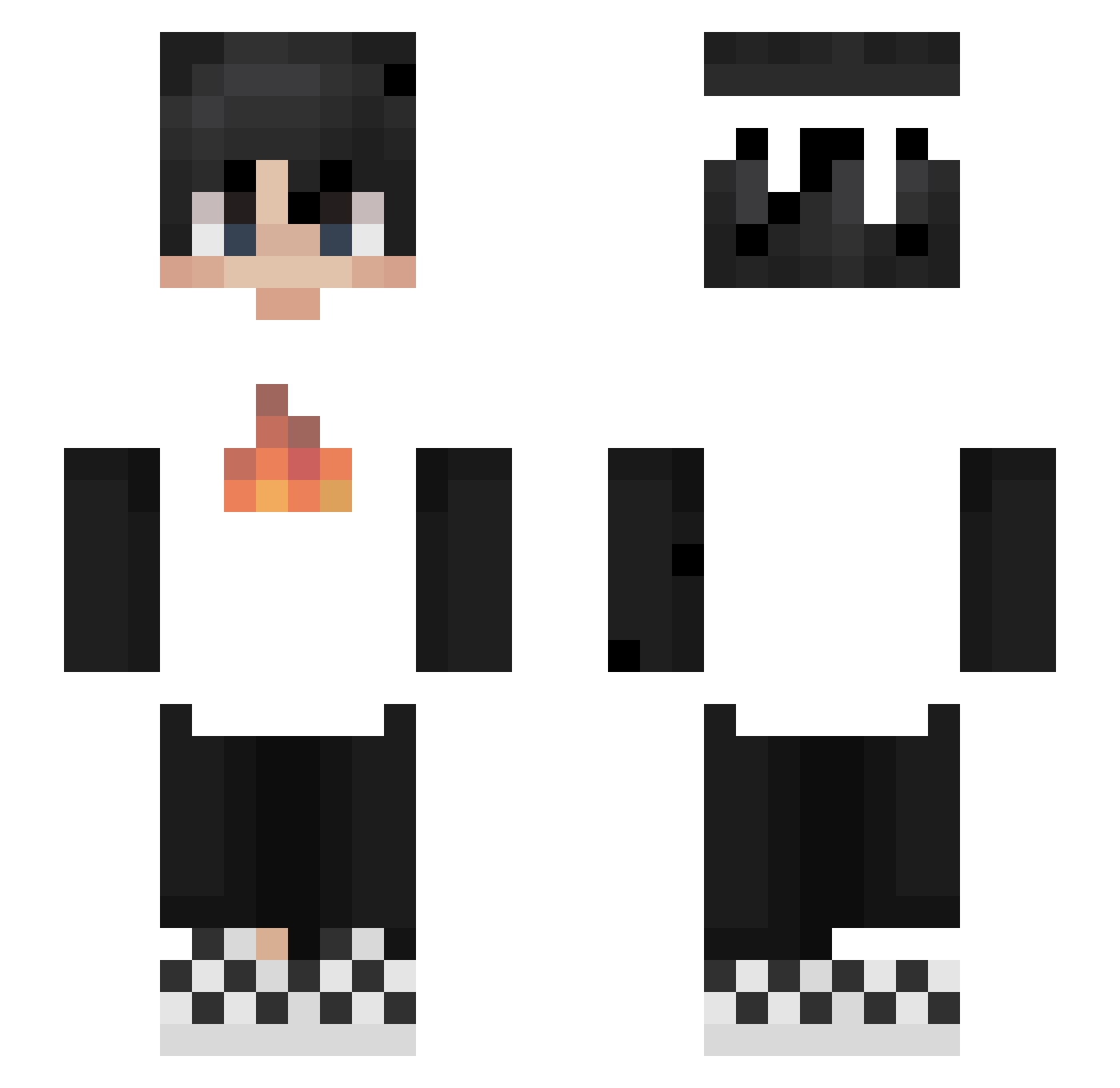 Valk1rysha_sigma Minecraft skin, front and back view