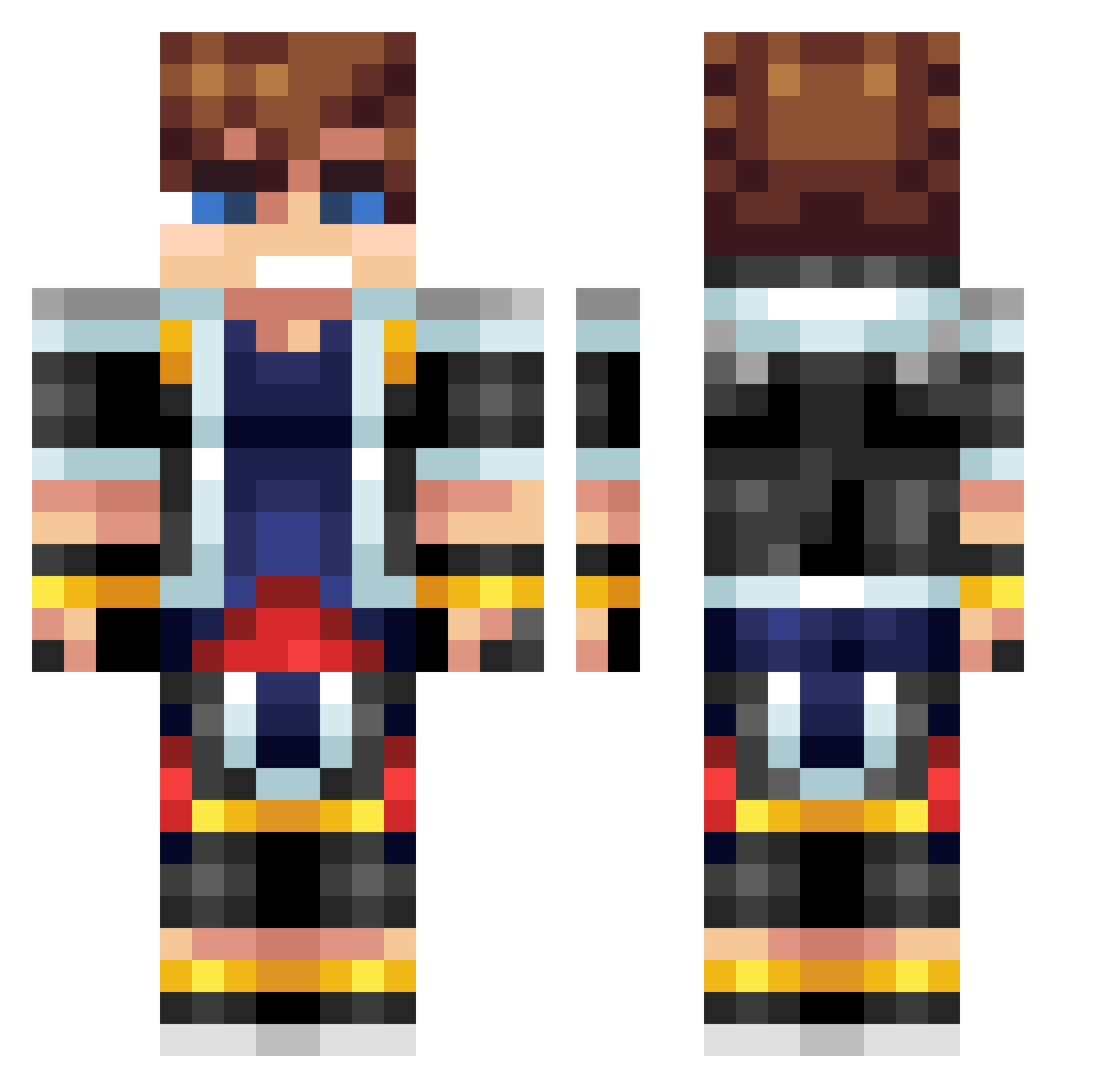 KayWikz_ Minecraft skin, front and back view