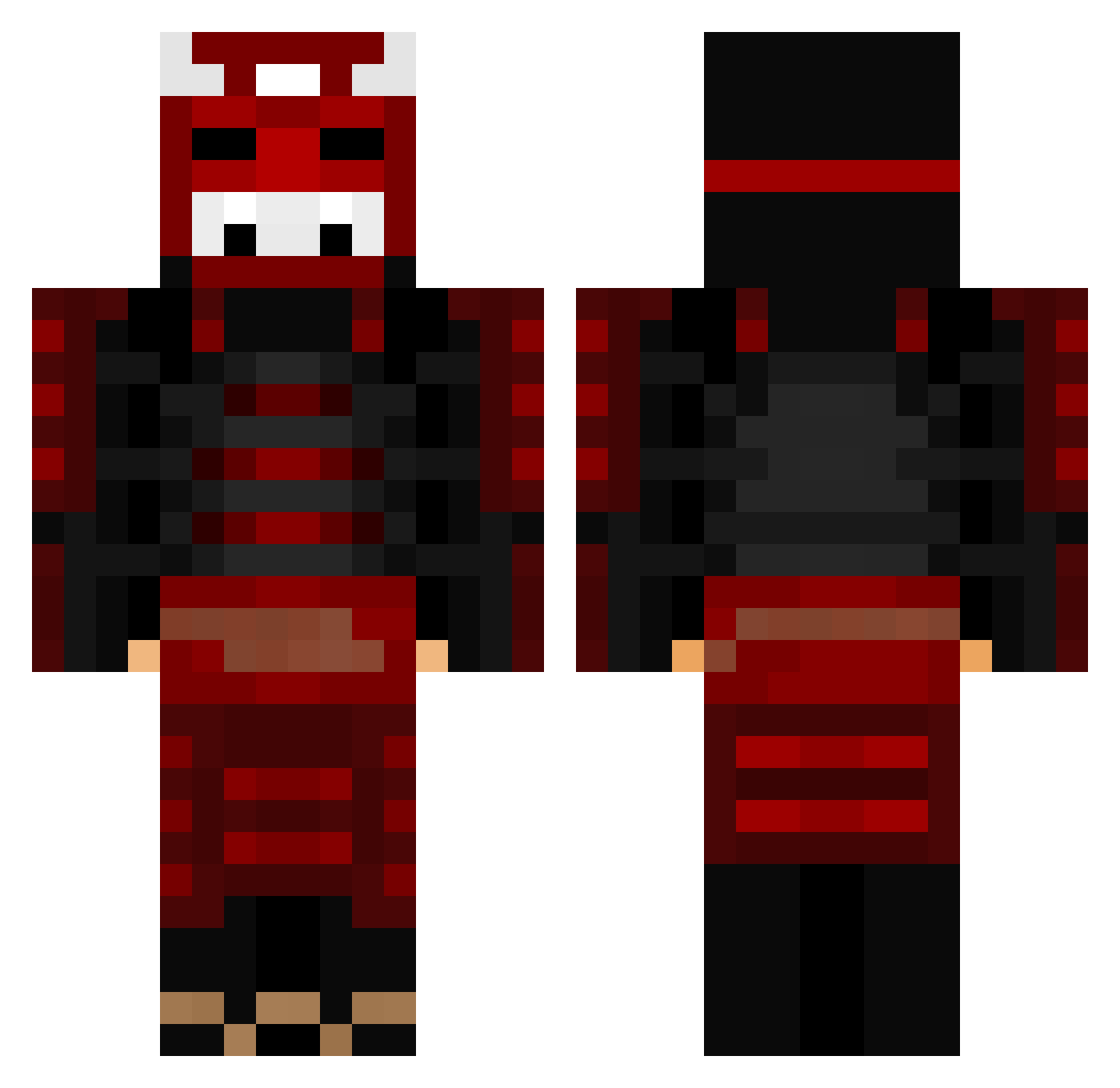 taurikdan Minecraft skin, front and back view