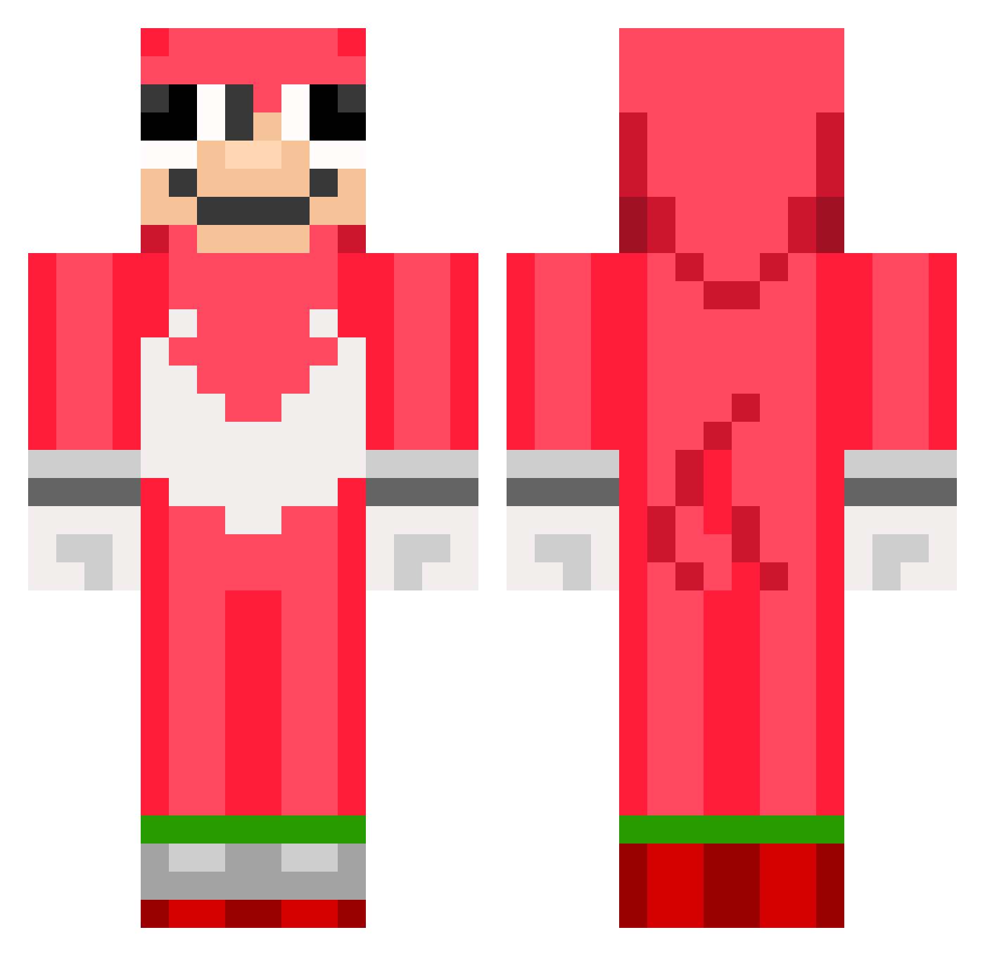 FastAFBro Minecraft skin, front and back view