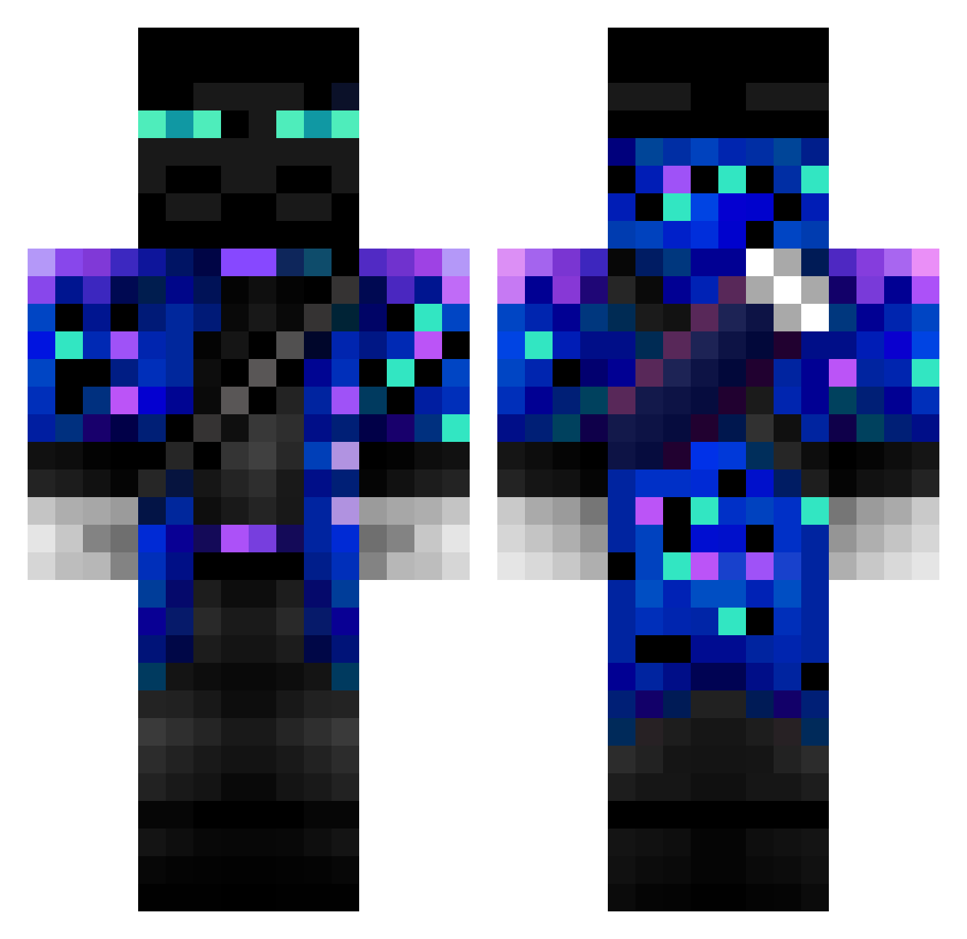 Chamchou9_YT Minecraft skin, front and back view