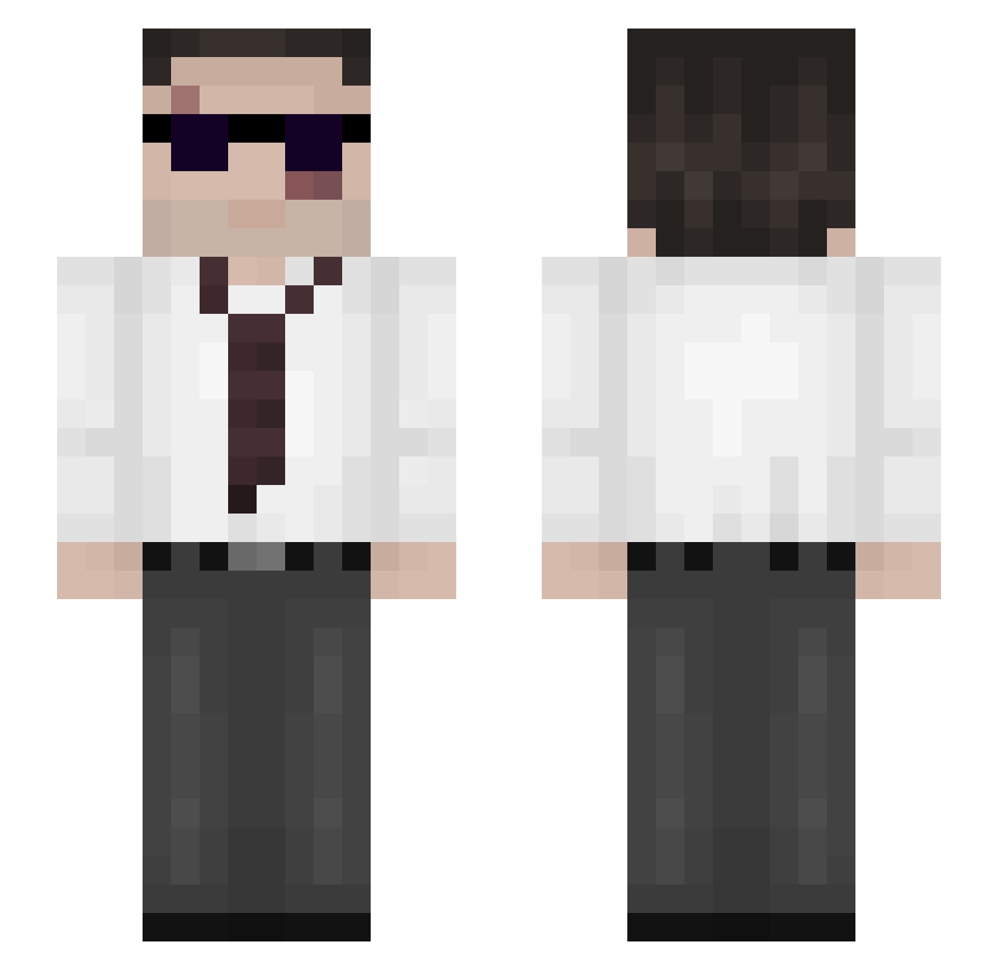 gkiatas Minecraft skin, front and back view