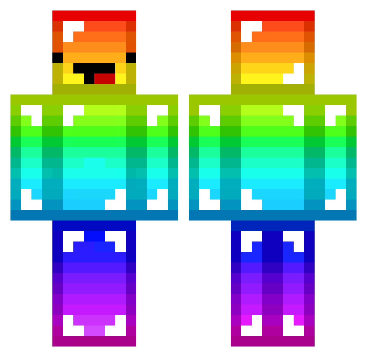 itskillerpvp Minecraft skin, front and back view