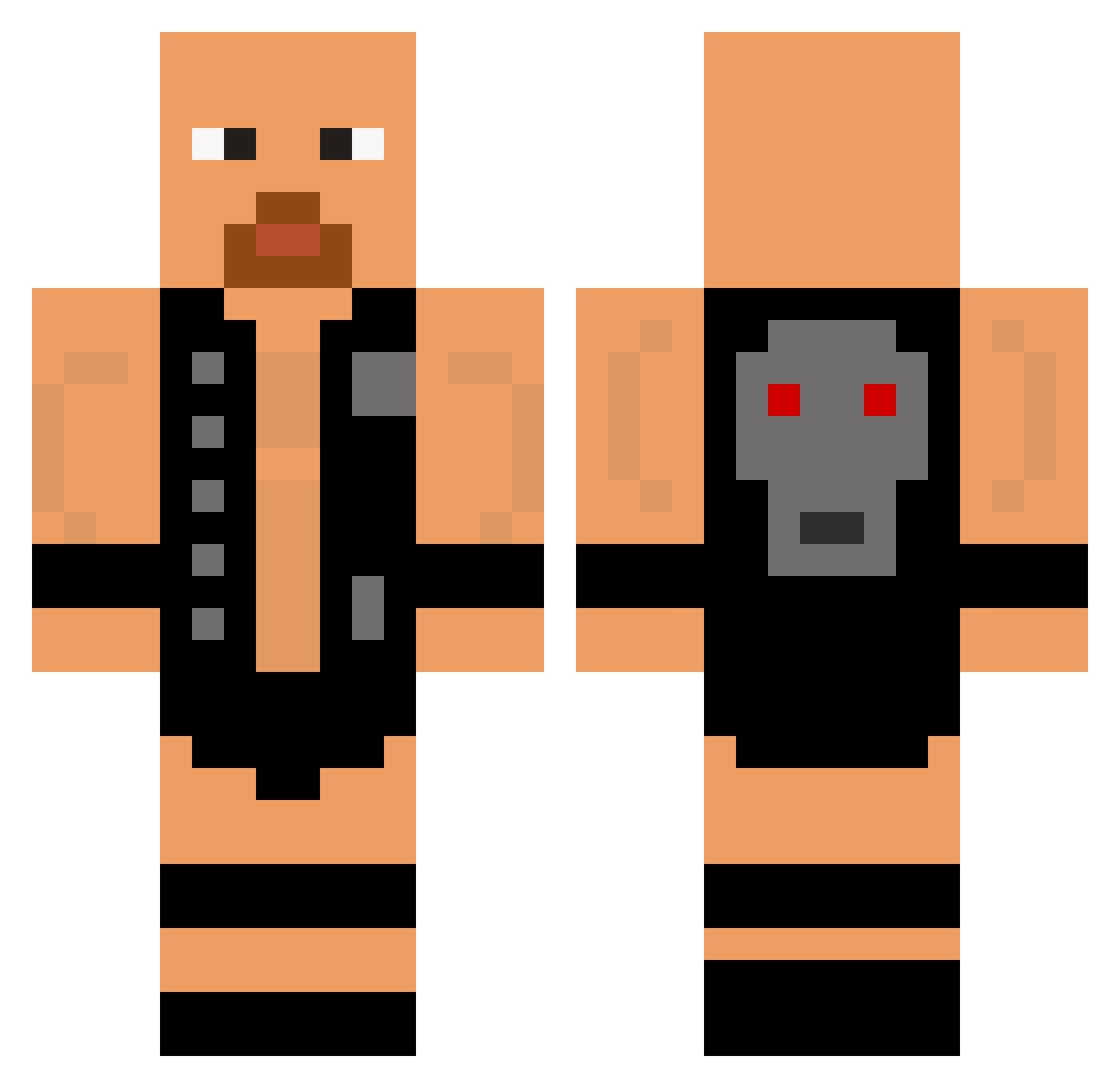 XSexHaver69_67 Minecraft skin, front and back view