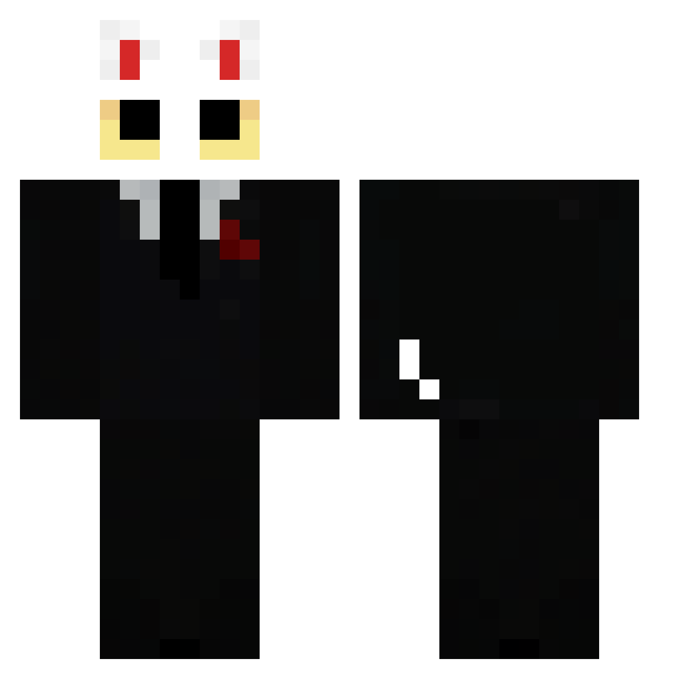 ImLagging2 Minecraft skin, front and back view