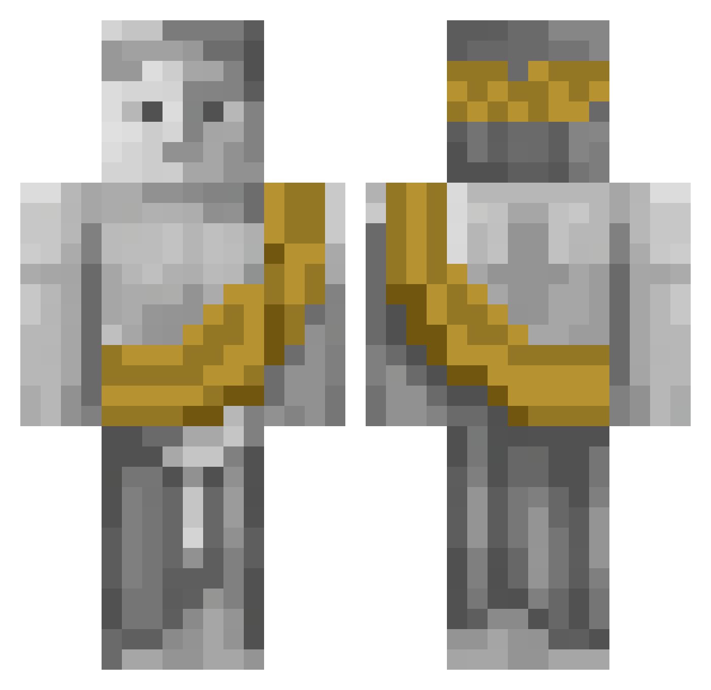 godo1112 Minecraft skin, front and back view