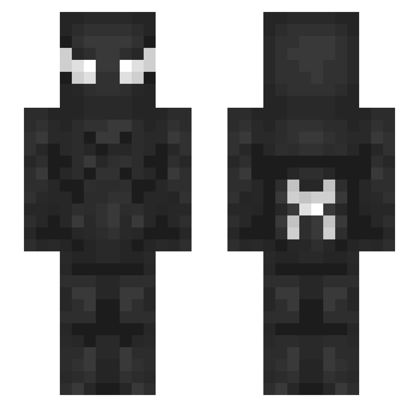 KingiQz Minecraft skin, front and back view