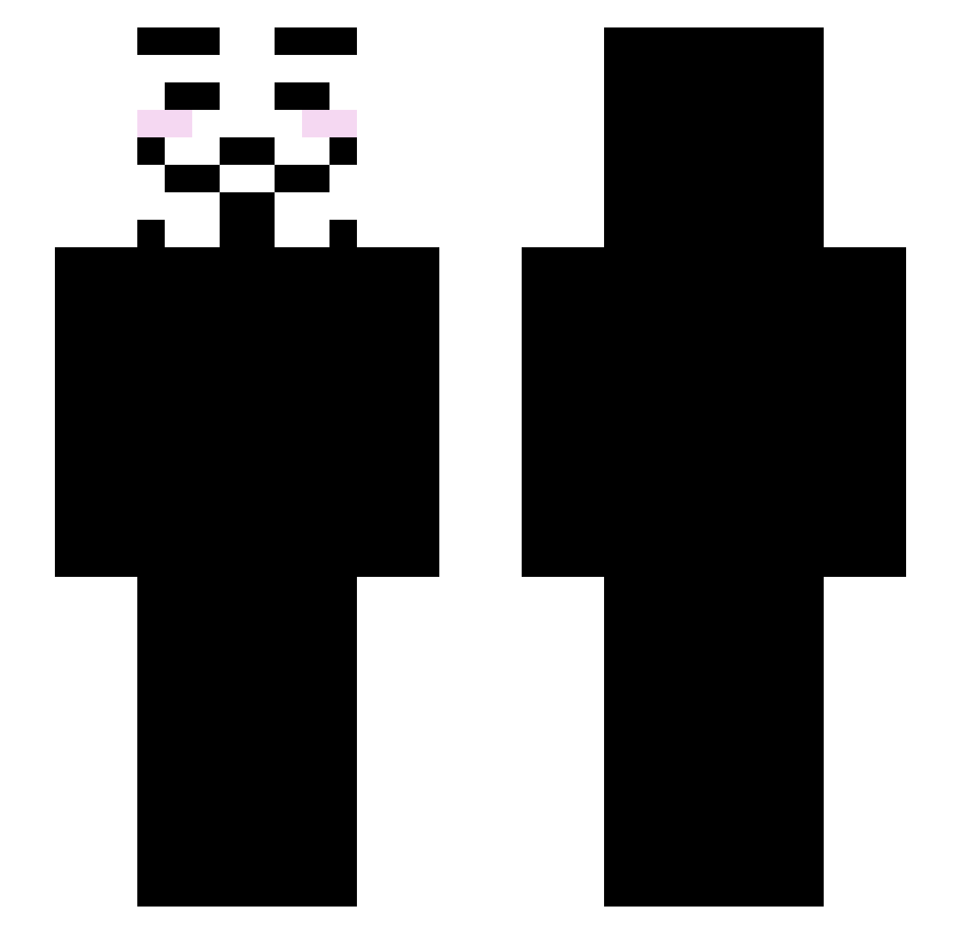 vssjannx Minecraft skin, front and back view