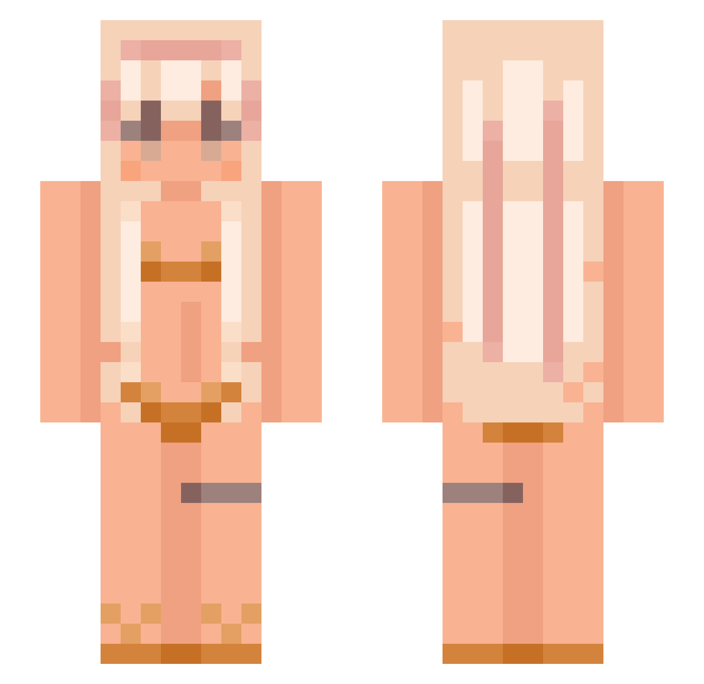 neighbourrr Minecraft skin, front and back view
