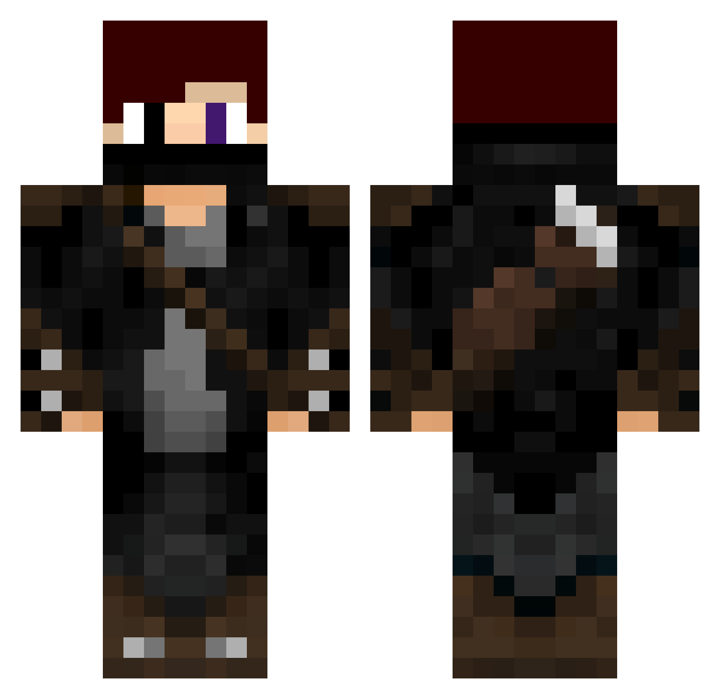 StormZero200000 Minecraft skin, front and back view