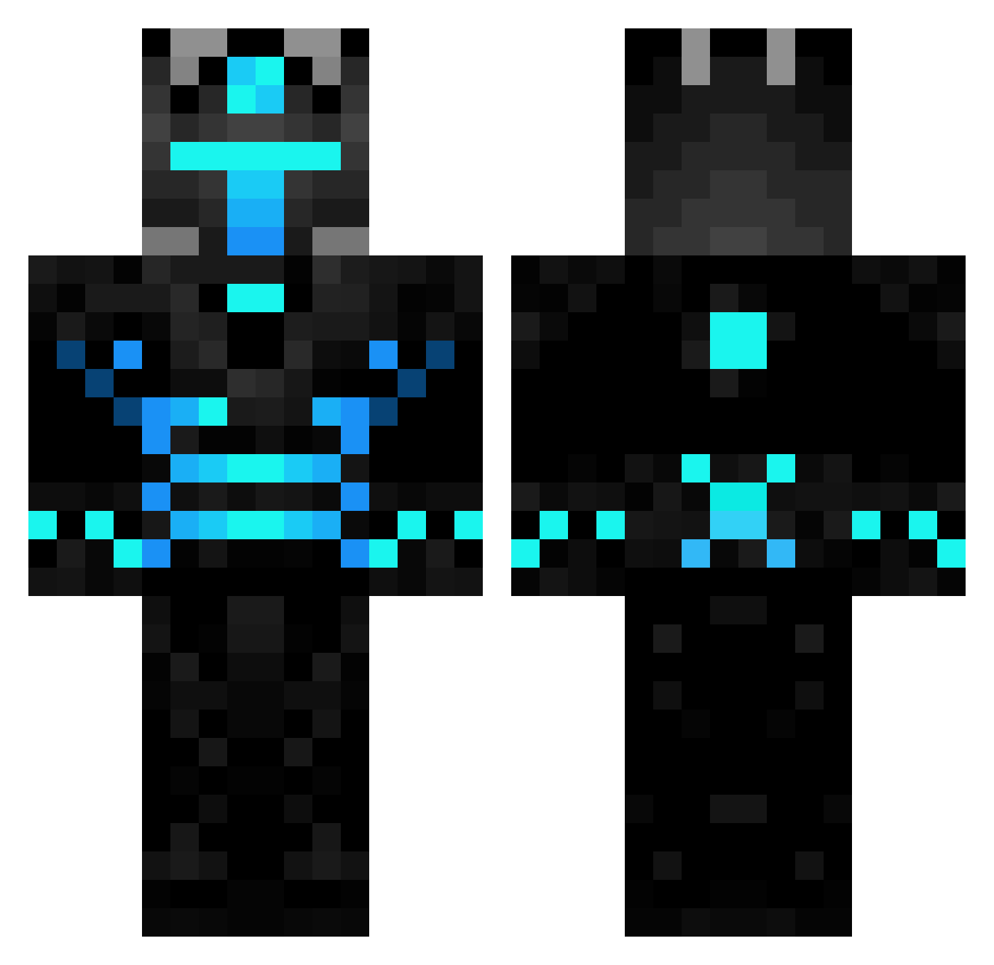 ParCrayDragon1 Minecraft skin, front and back view