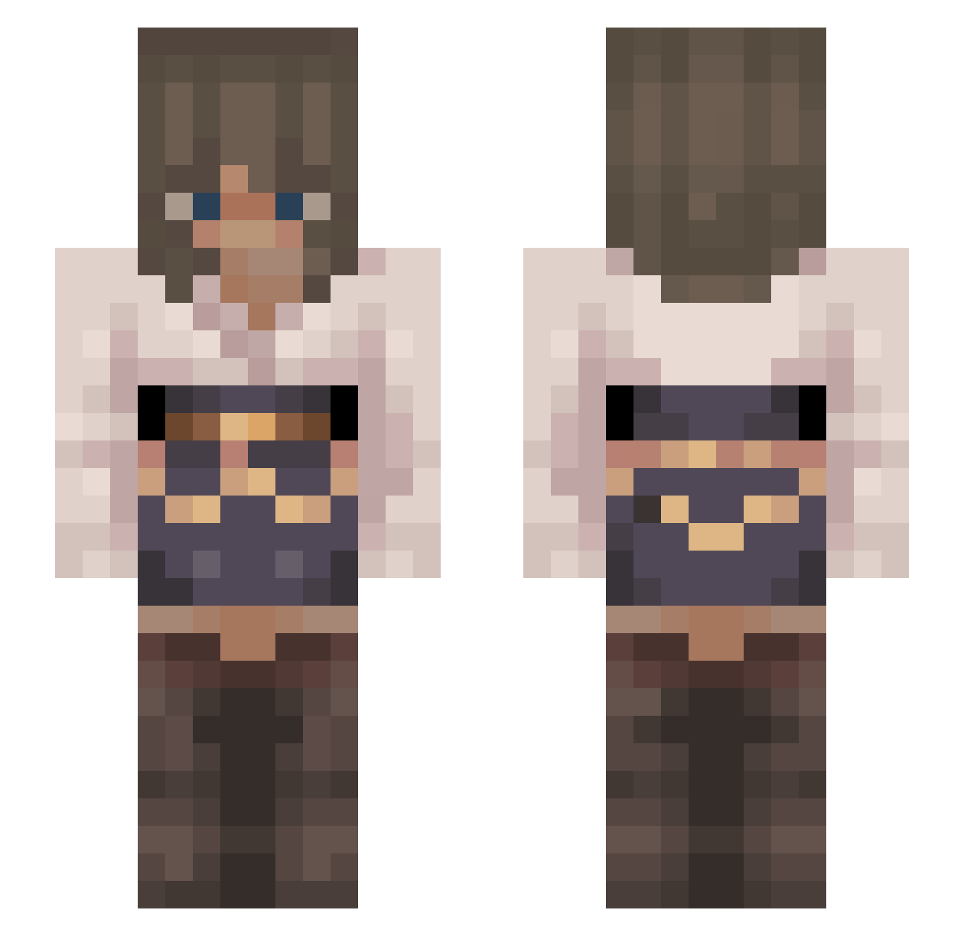nandhini Minecraft skin, front and back view