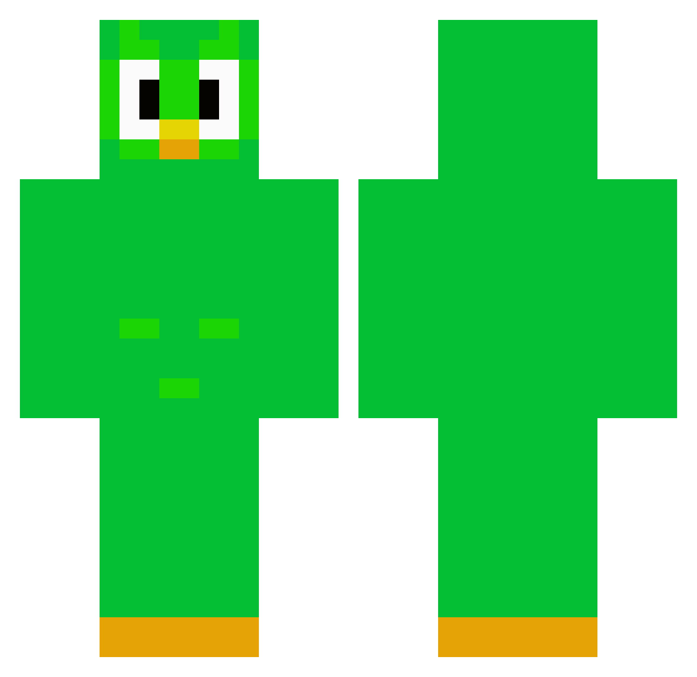 Ralph3008 Minecraft skin, front and back view