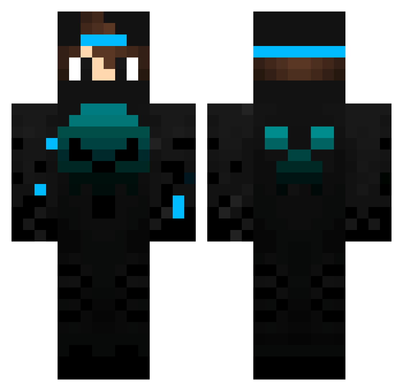 eructo2121 Minecraft skin, front and back view