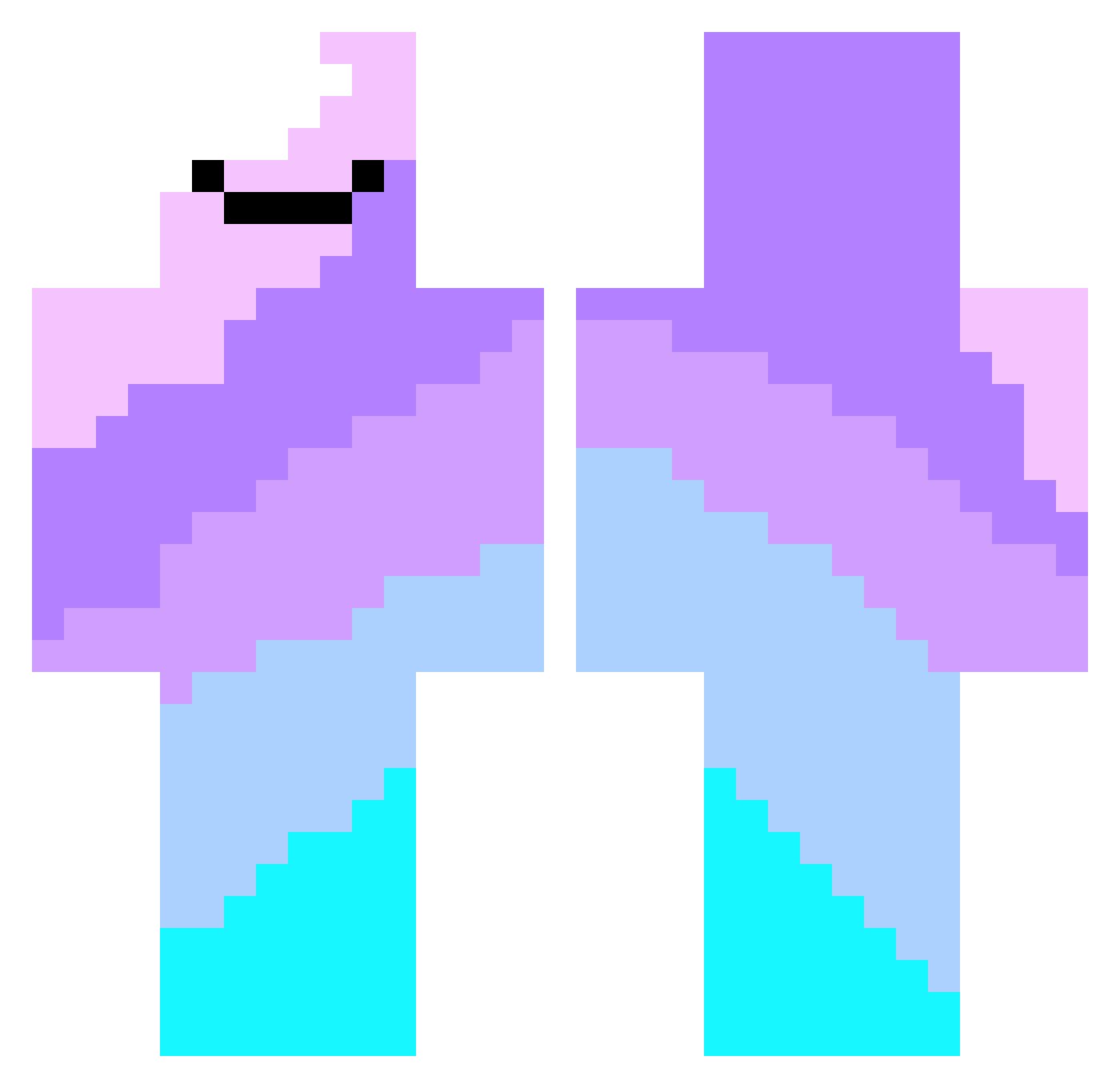 tezik301 Minecraft skin, front and back view