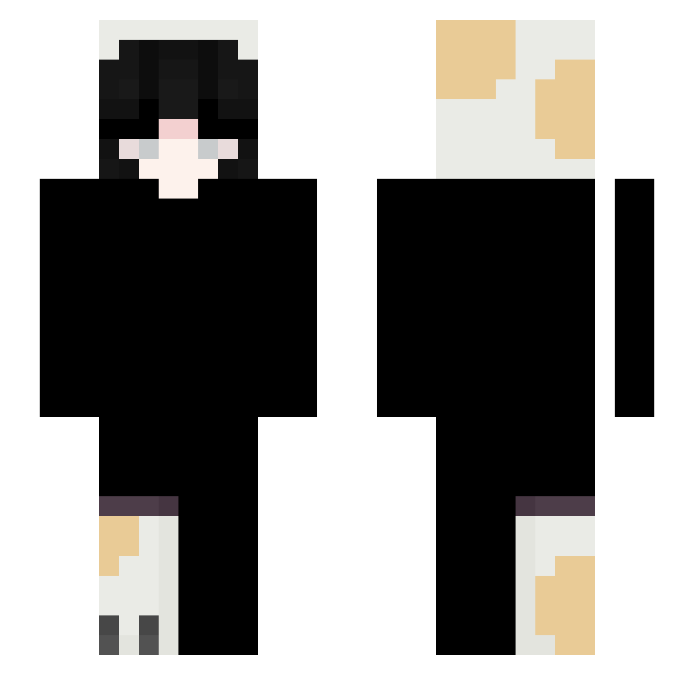 _vampp Minecraft skin, front and back view