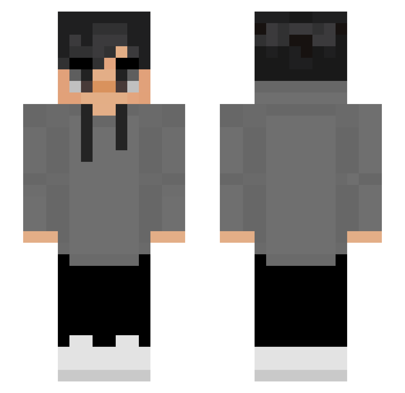 Maax1337 Minecraft skin, front and back view