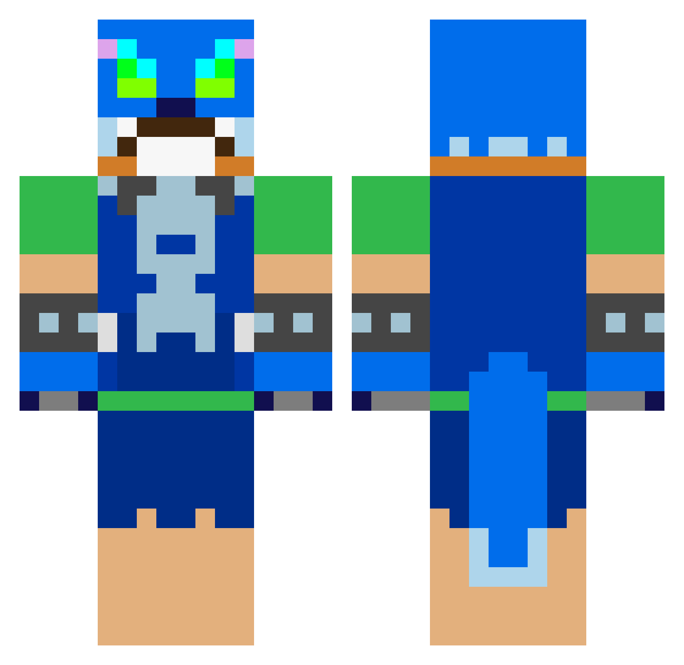 MuratMert2012 Minecraft skin, front and back view