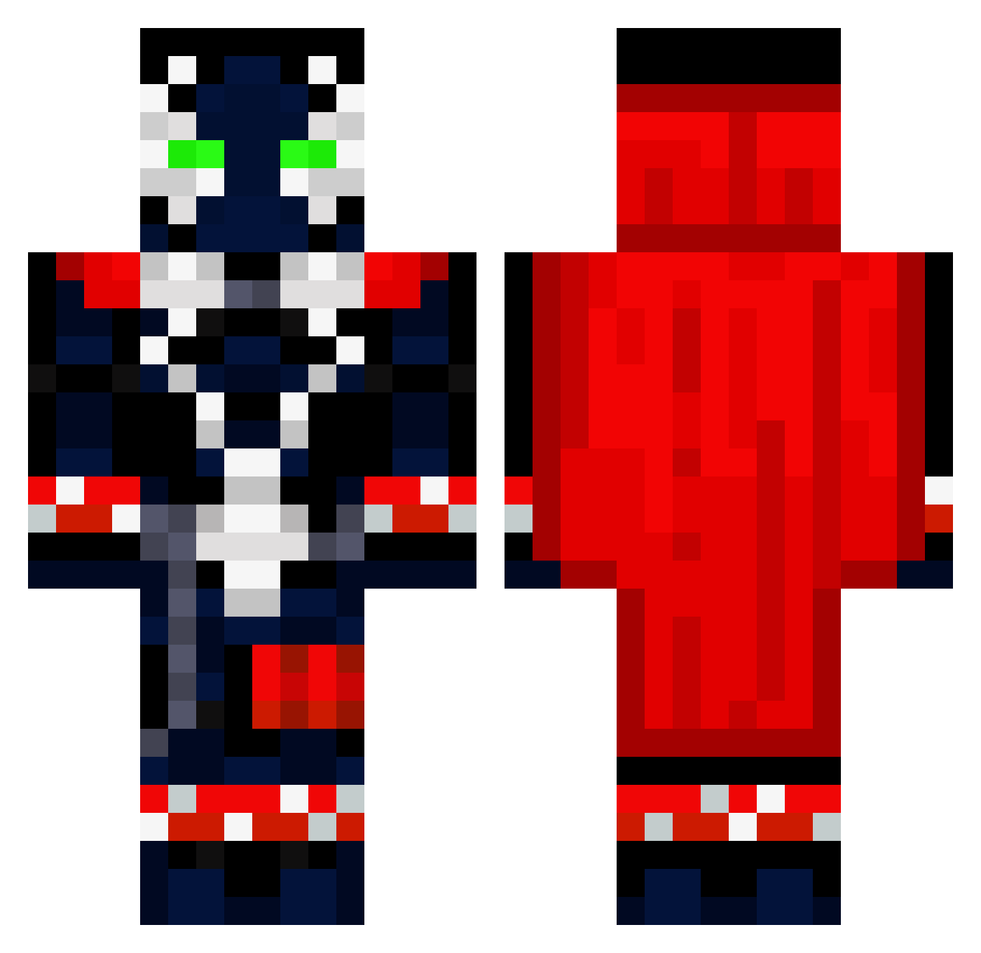 mykaljb Minecraft skin, front and back view