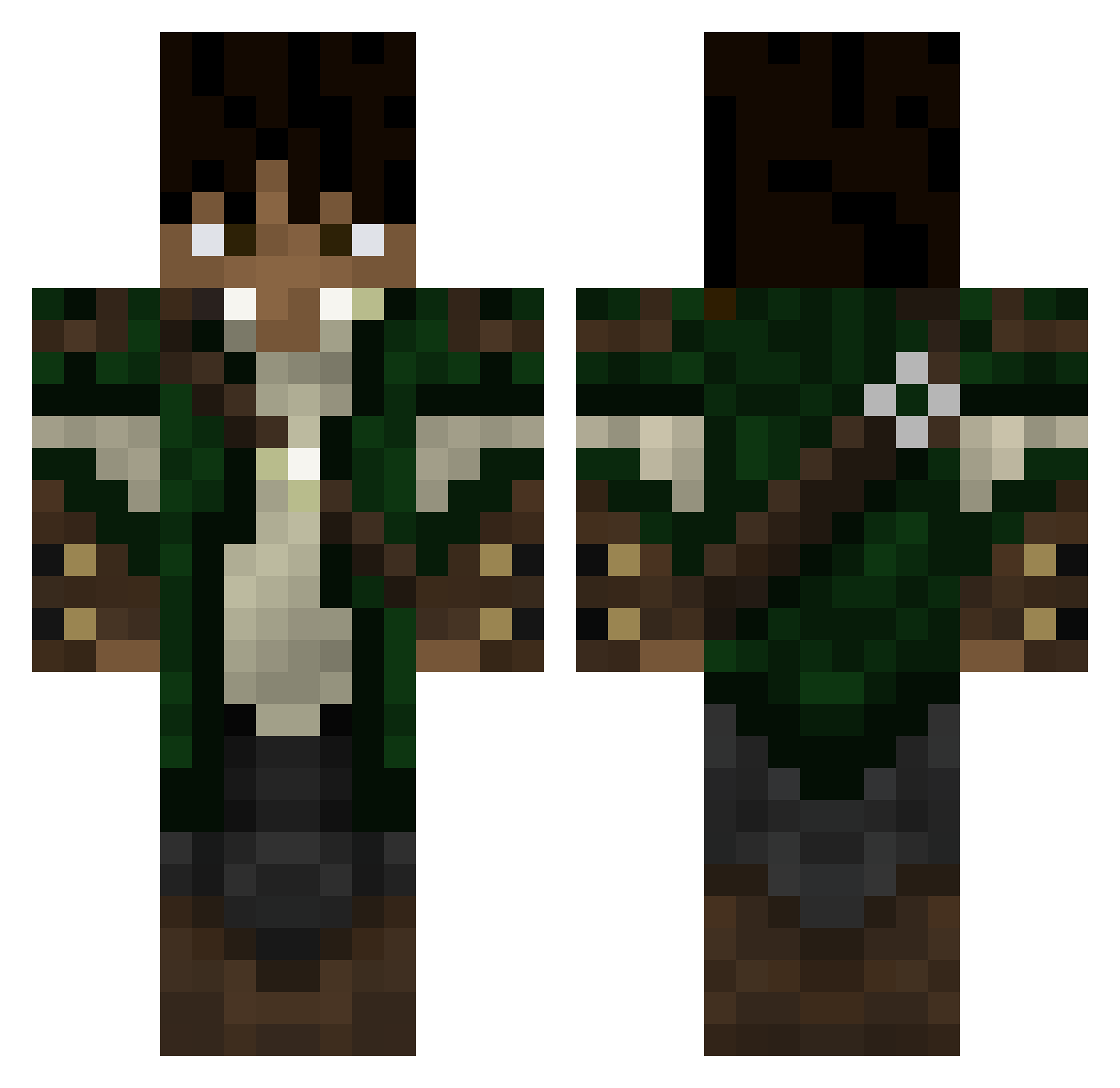 COCOBeanss12 Minecraft skin, front and back view