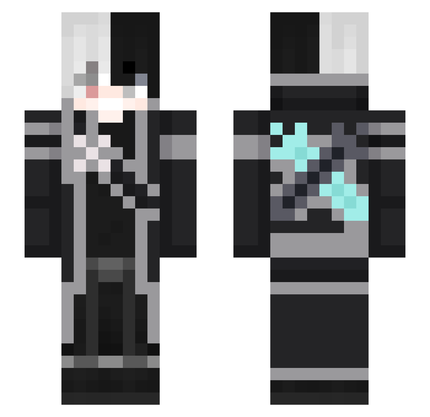 Saif_Darks Minecraft skin, front and back view