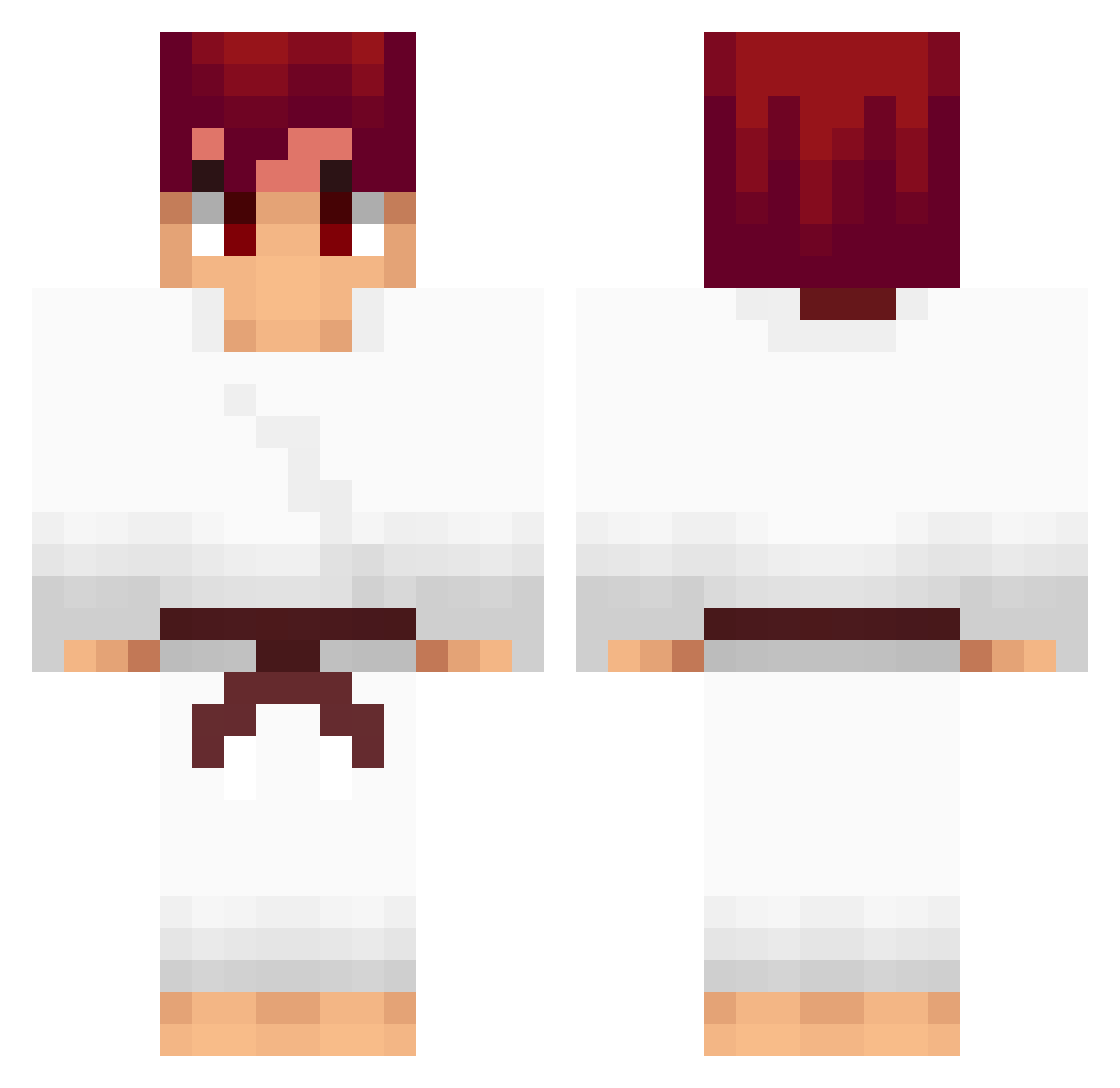 _Nuage Minecraft skin, front and back view