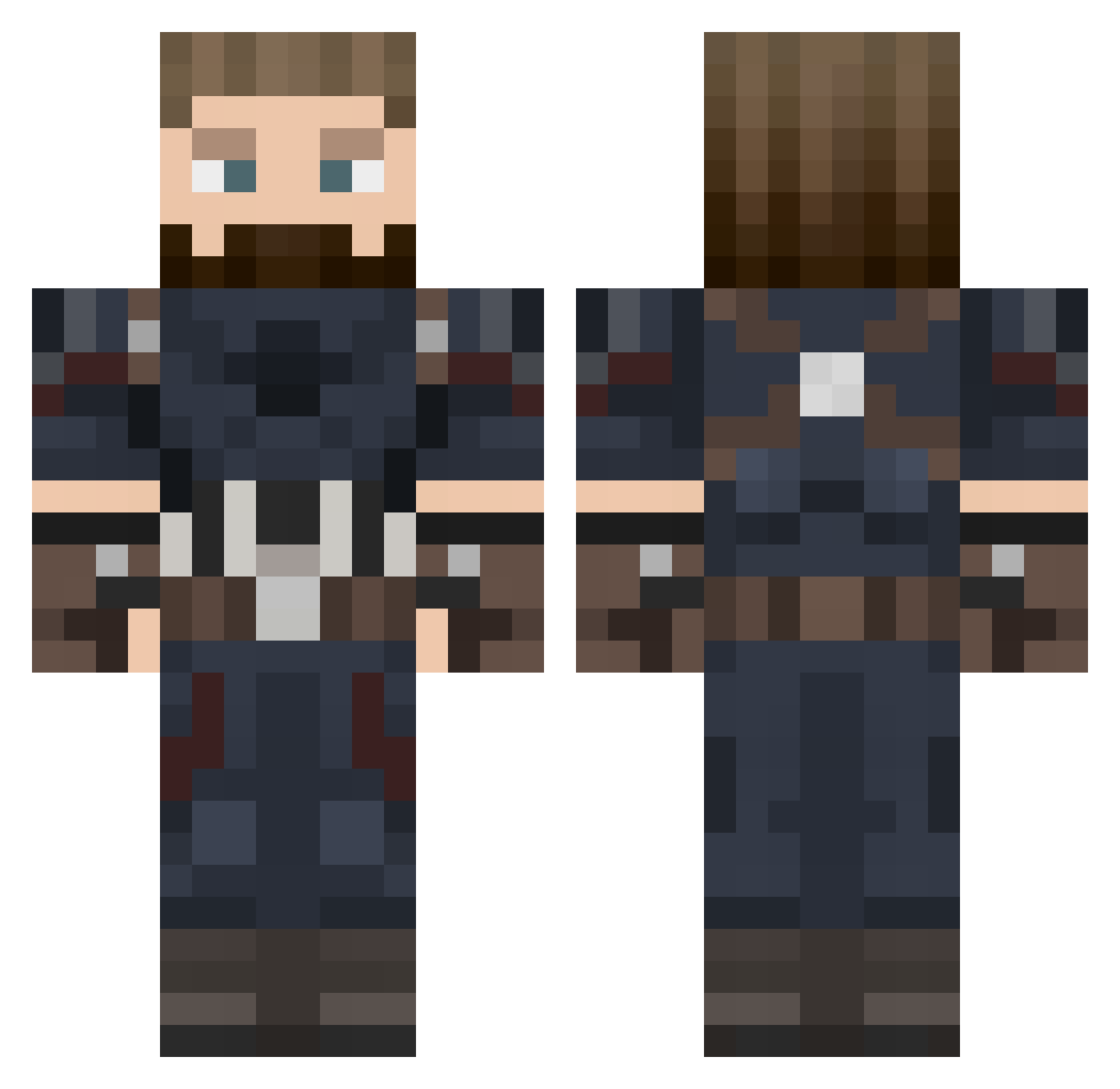 Loris____ Minecraft skin, front and back view