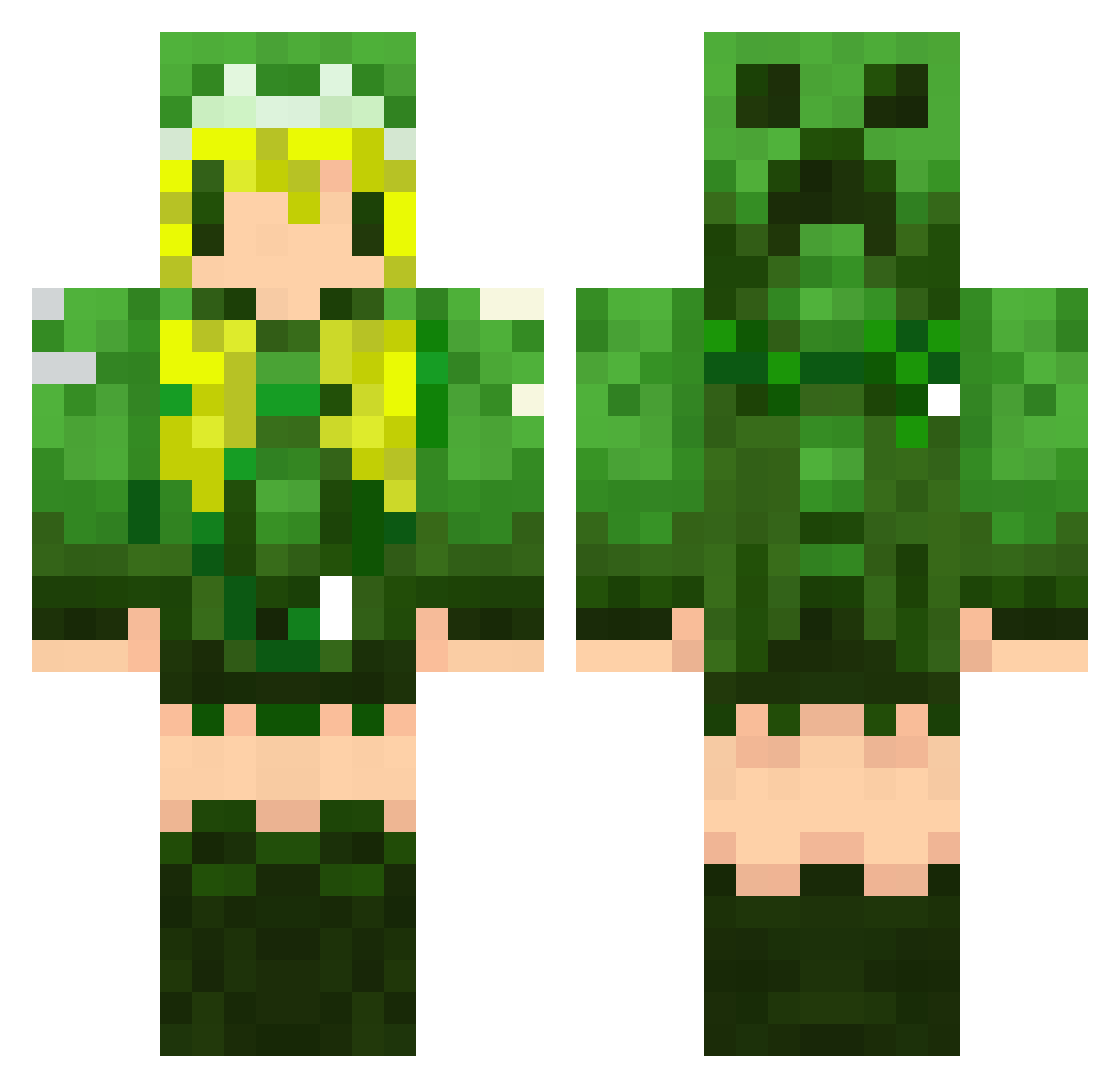 remon0114 Minecraft skin, front and back view