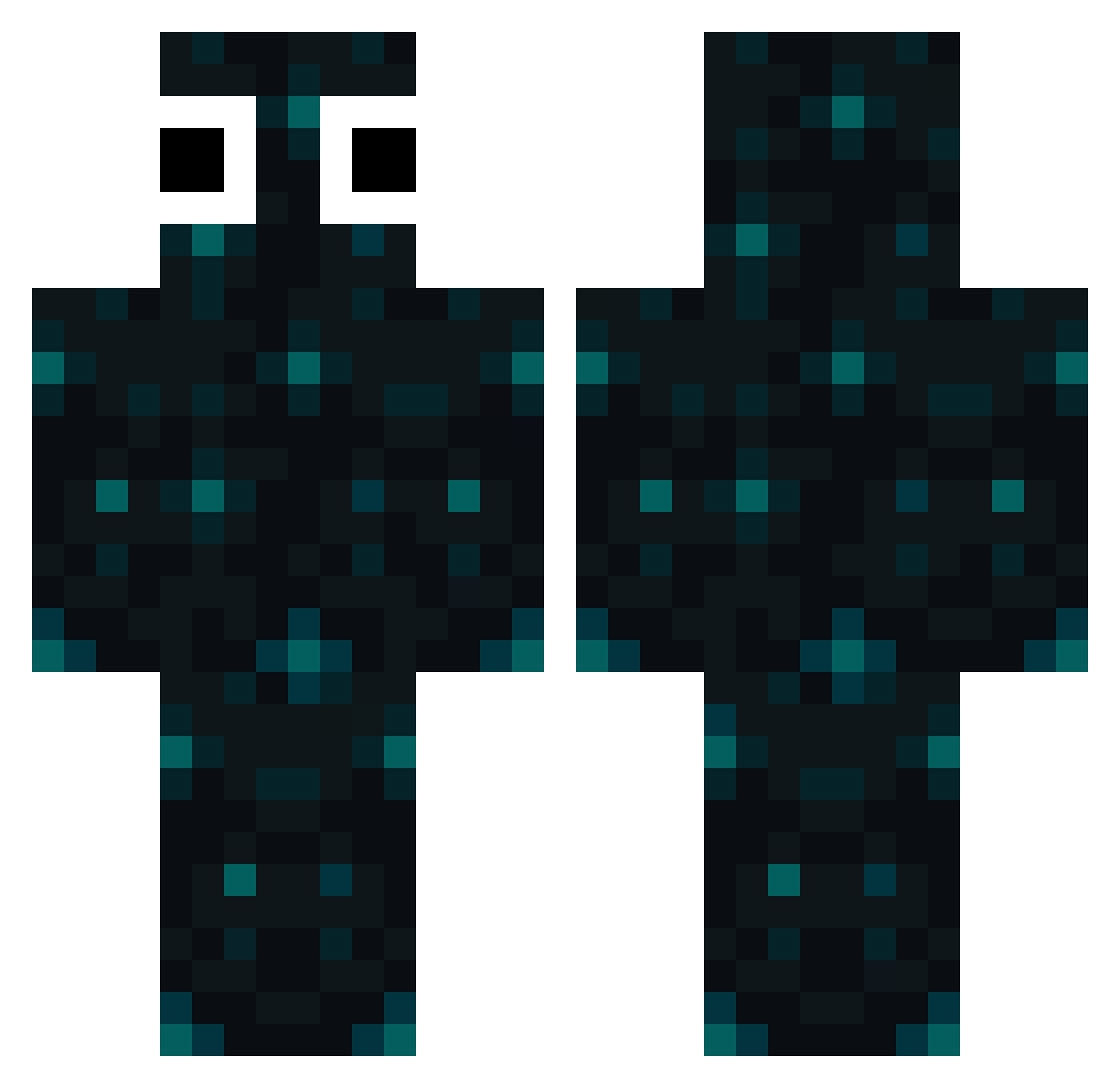 mbpgolfer Minecraft skin, front and back view