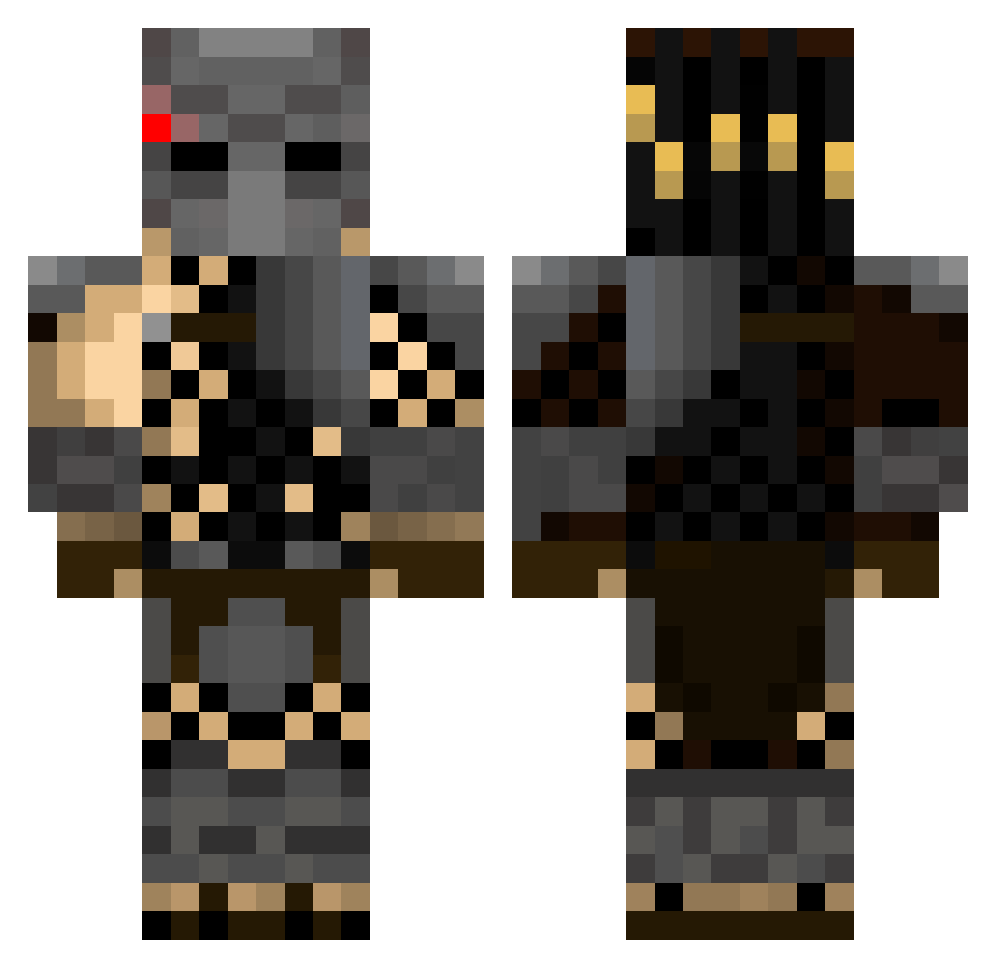 Jgin_ Minecraft skin, front and back view