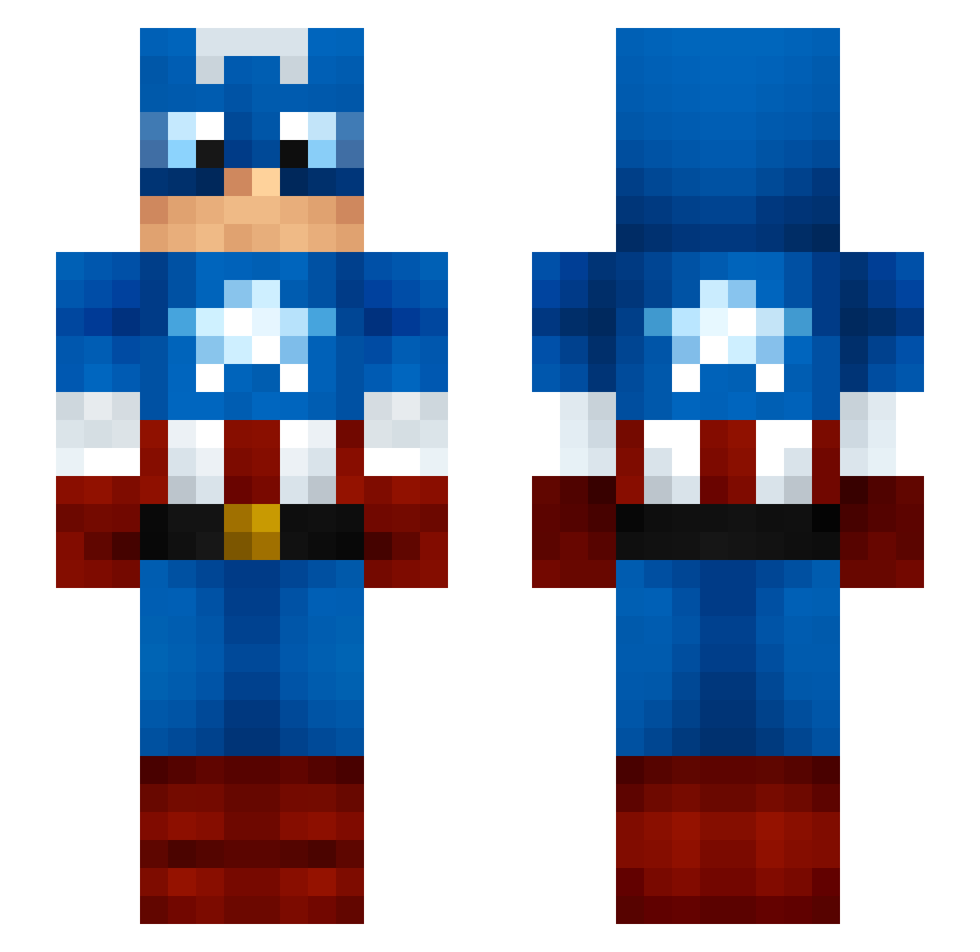 YourPleasure Minecraft skin, front and back view
