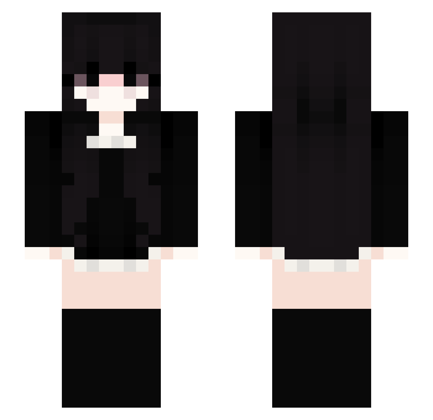 ltchy Minecraft skin, front and back view