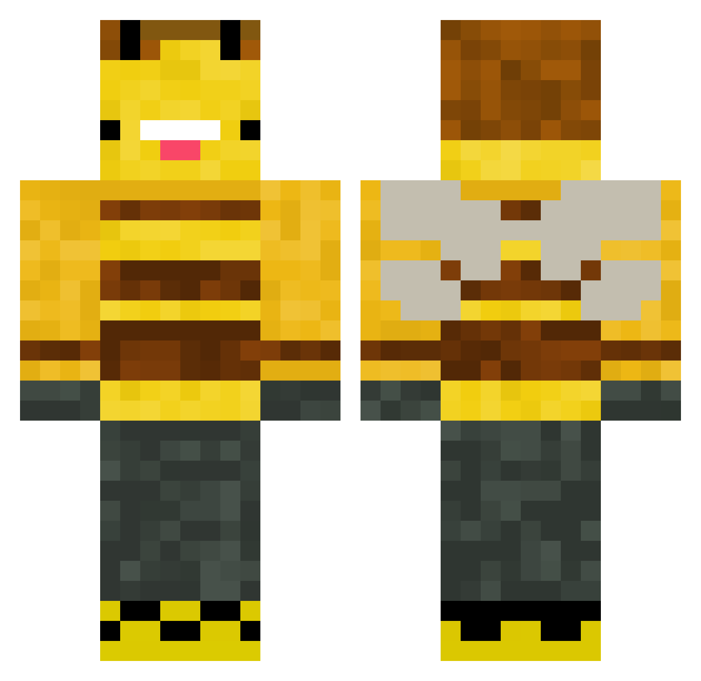 Freyr__ Minecraft skin, front and back view