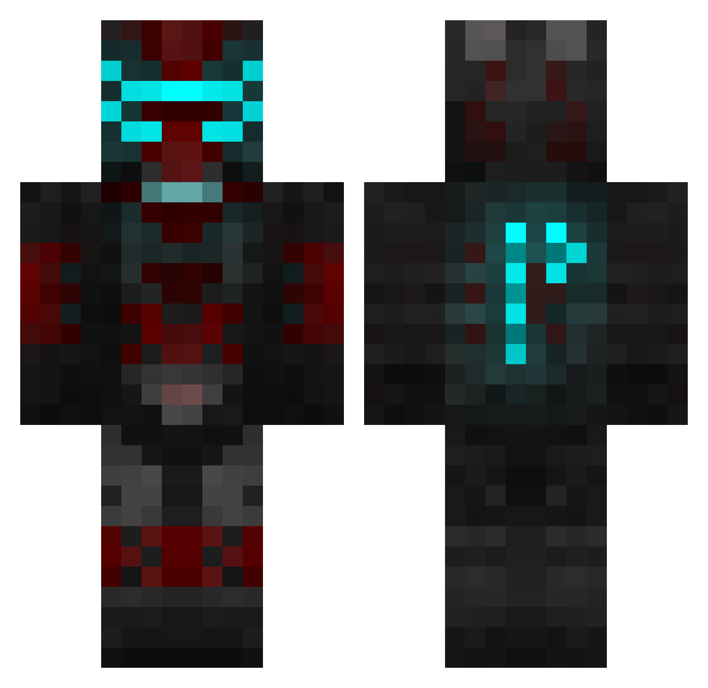 Master_Adorned02 Minecraft skin, front and back view