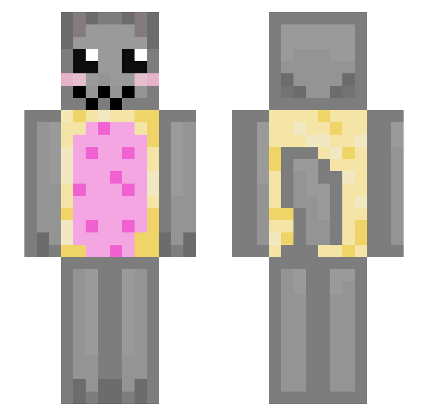 spicyseadawg Minecraft skin, front and back view