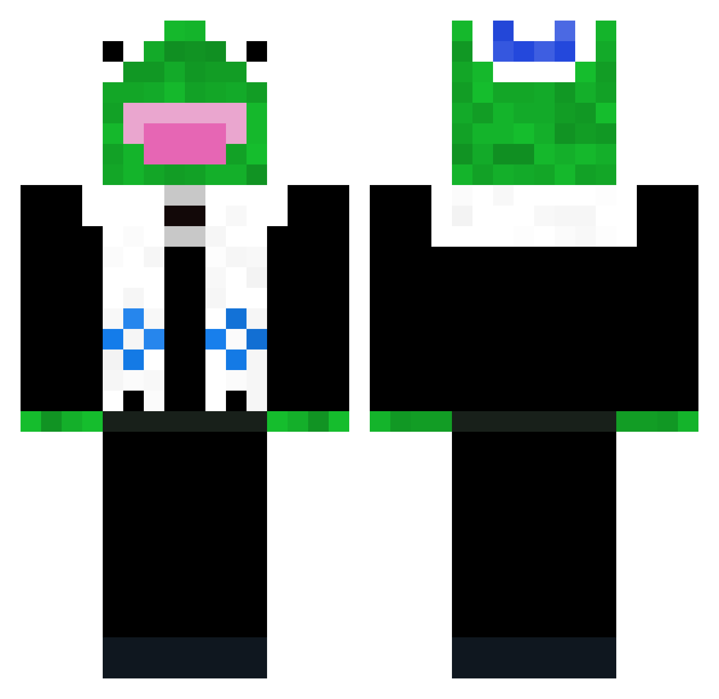 connnorL Minecraft skin, front and back view