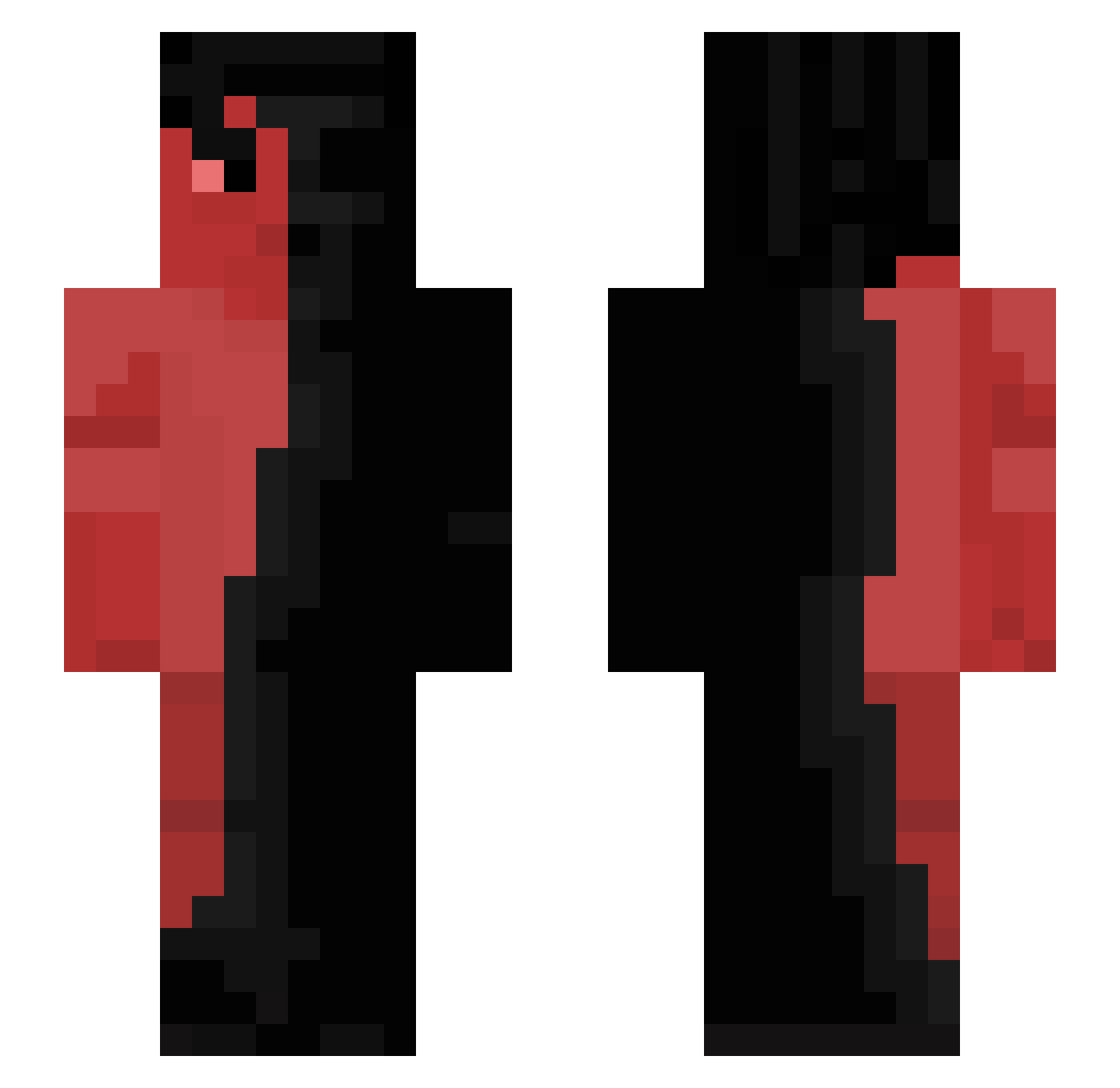 vinikjk Minecraft skin, front and back view