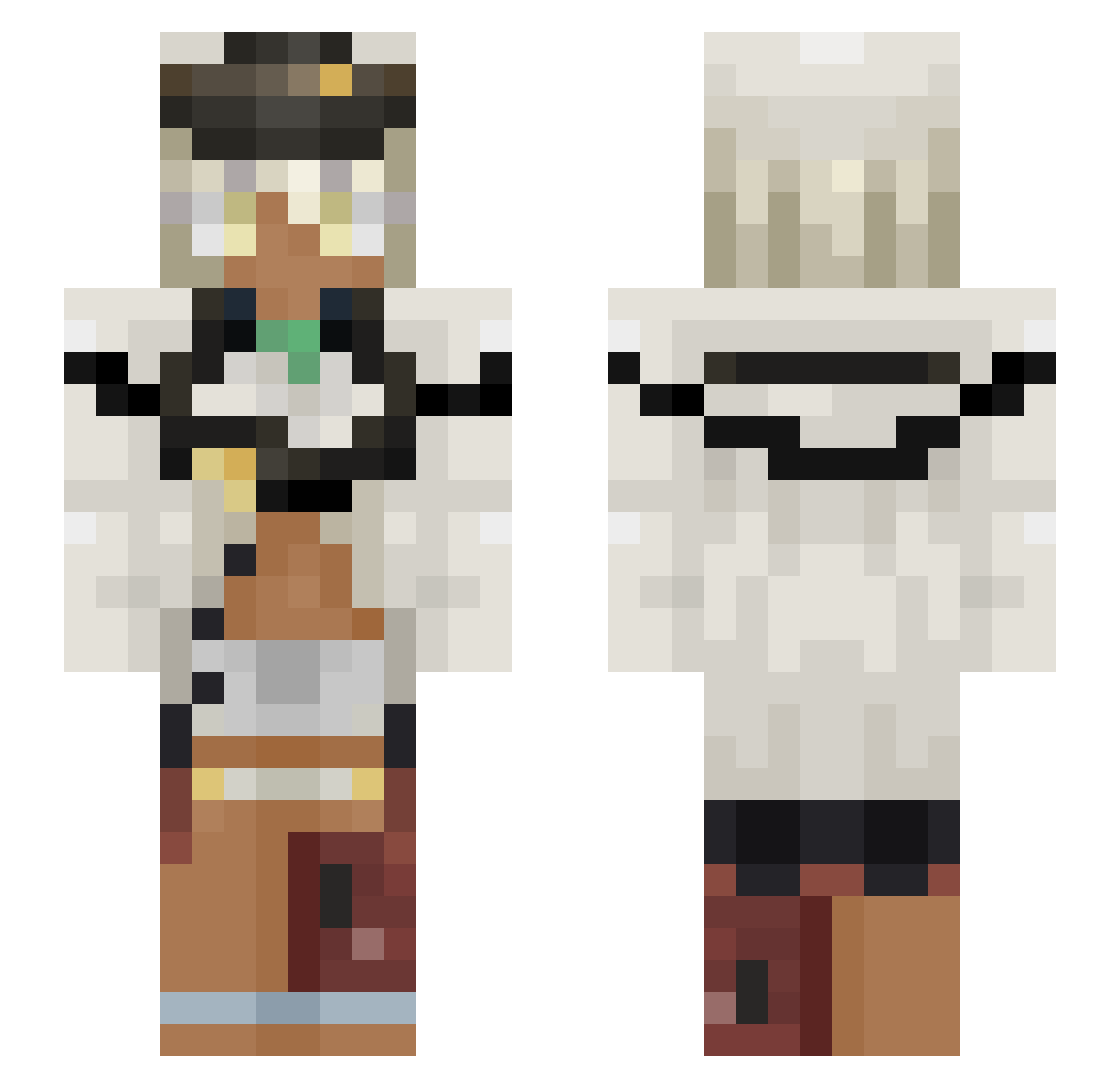 MissMischief84 Minecraft skin, front and back view