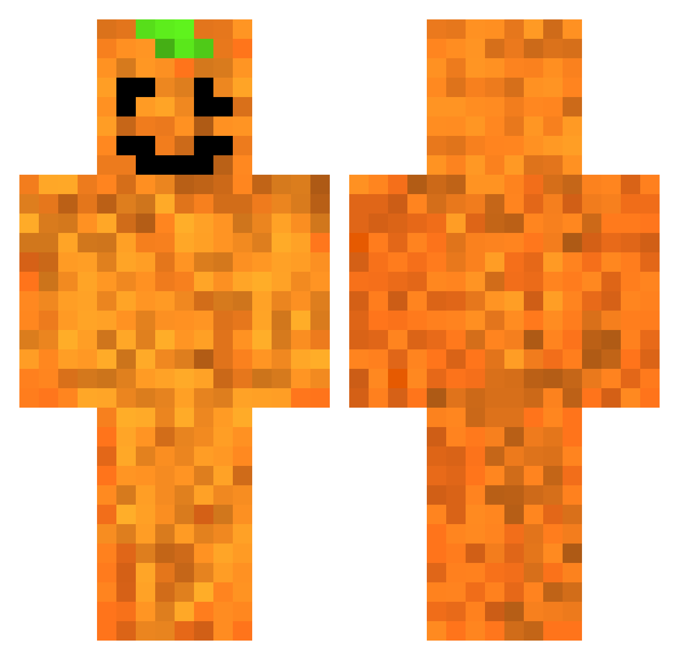 deere11b Minecraft skin, front and back view