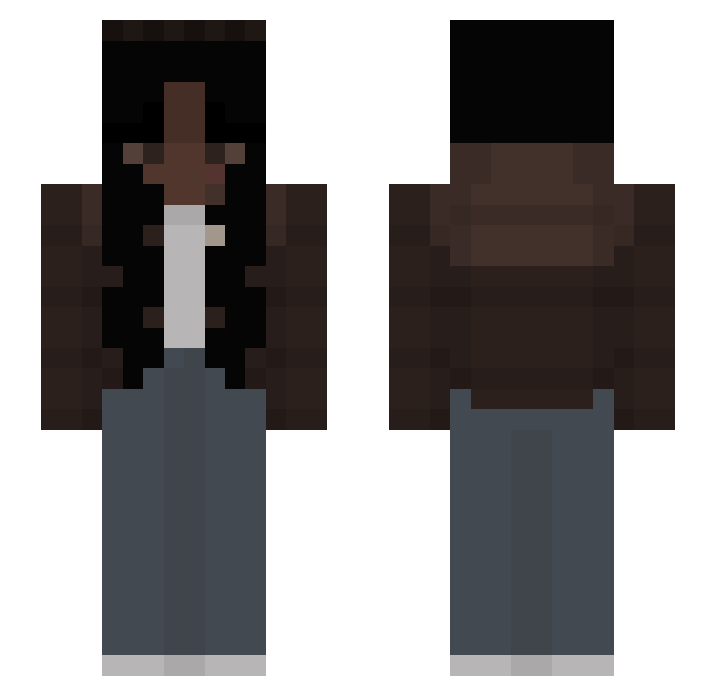 VampiriXXII Minecraft skin, front and back view