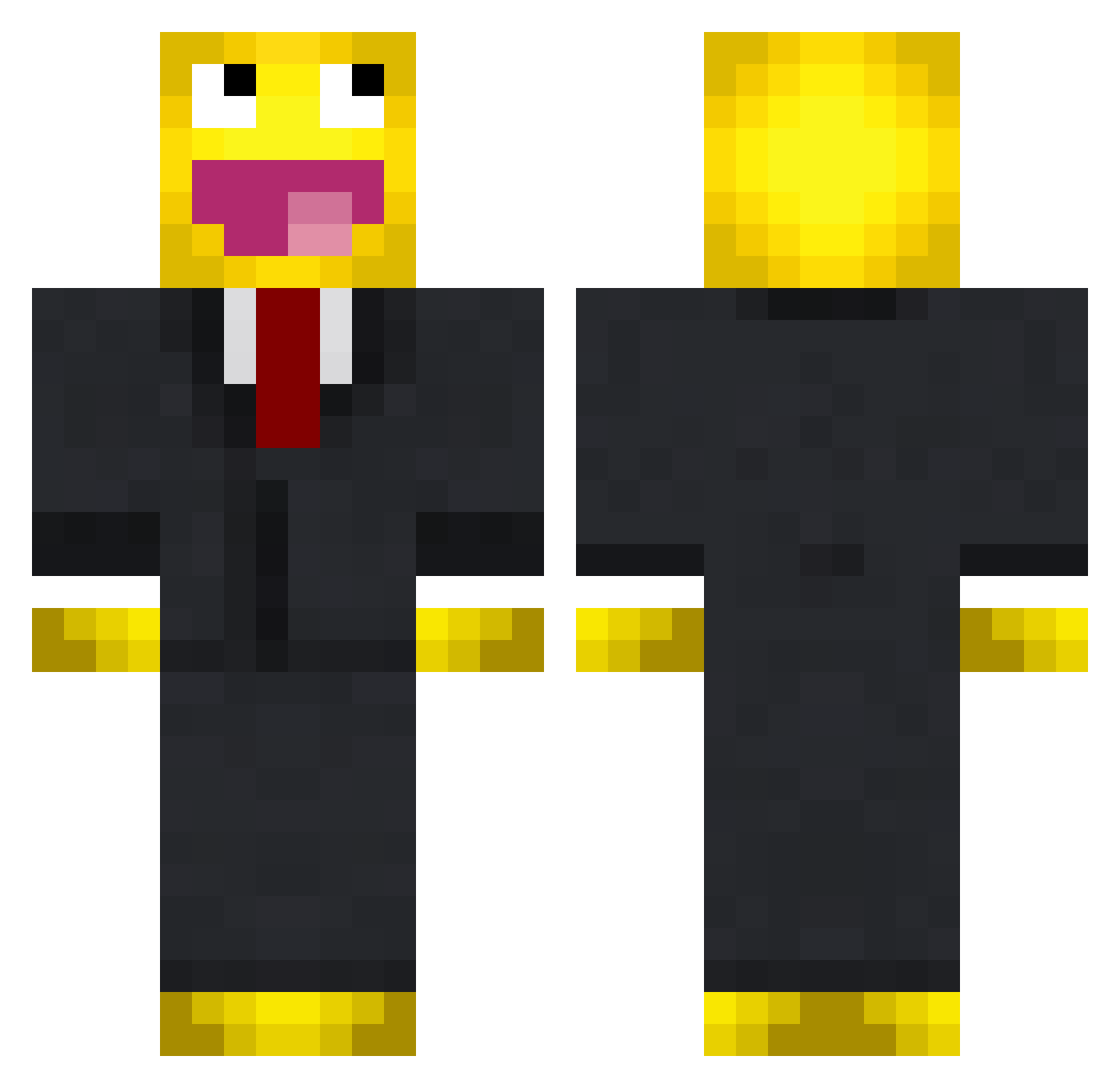 westonlul Minecraft skin, front and back view