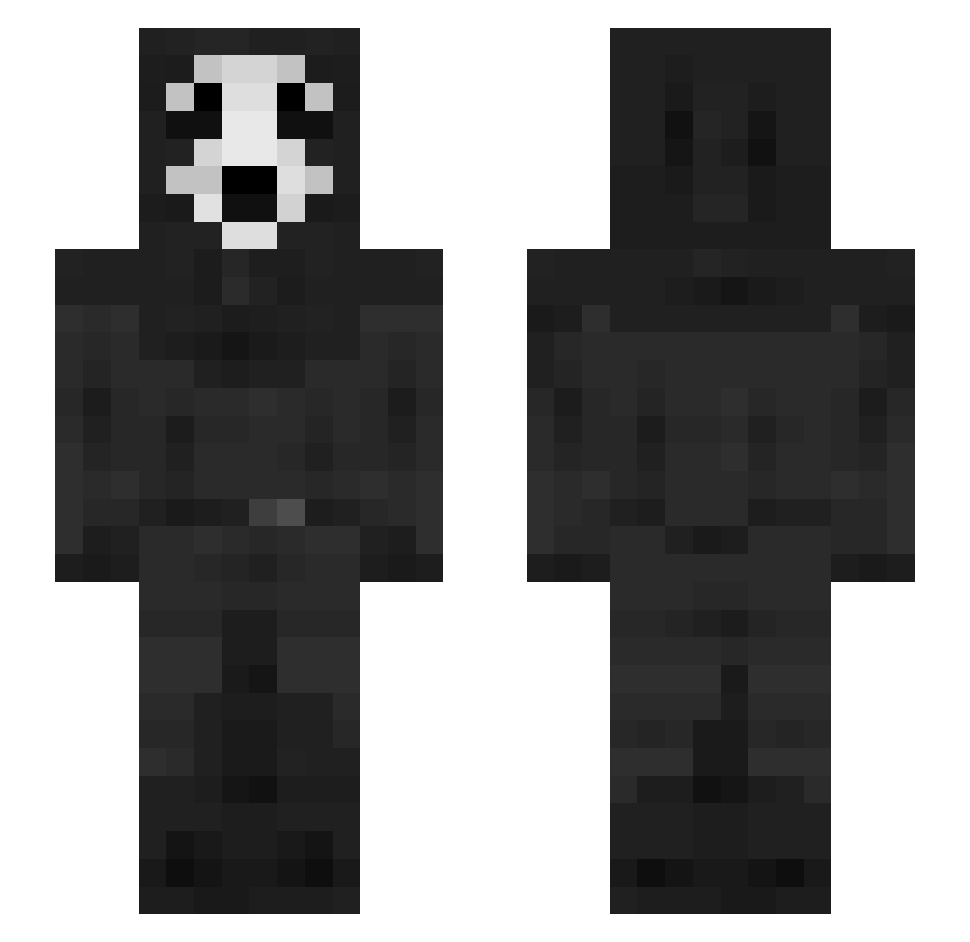 MindOfMyth1c Minecraft skin, front and back view
