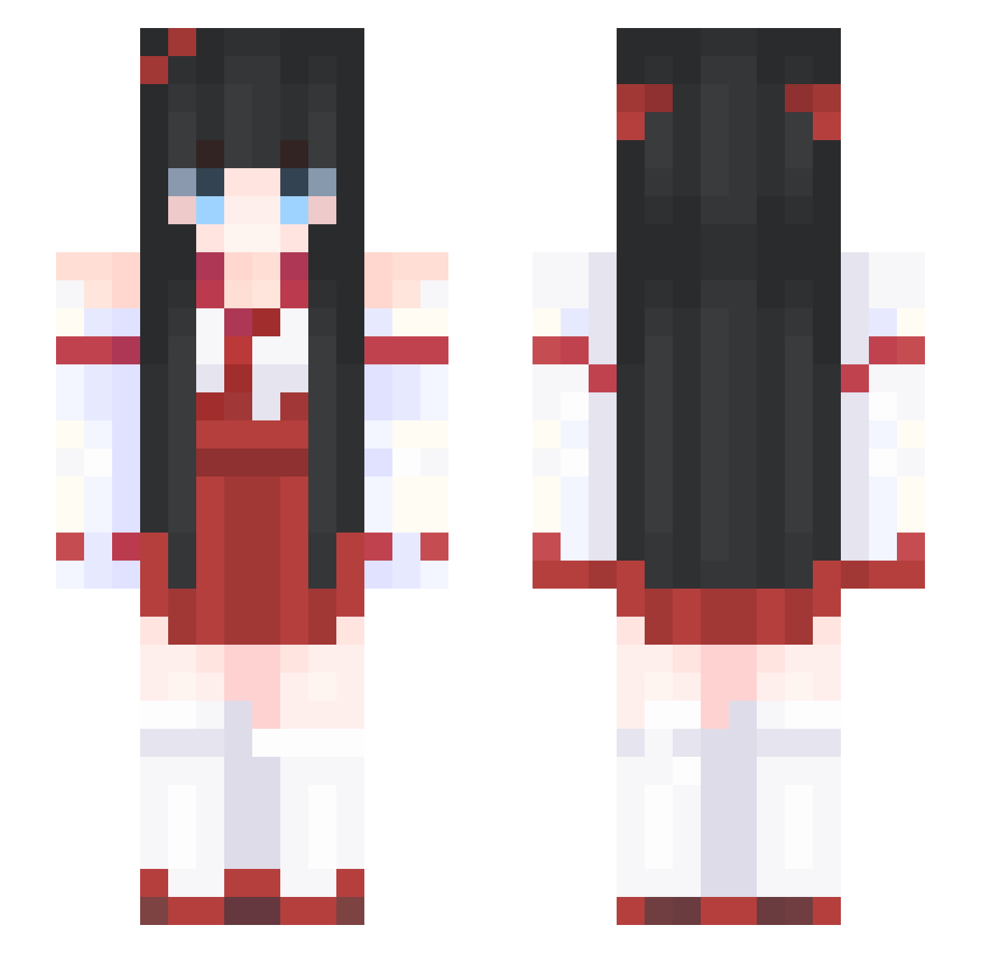 MLG_Gswag Minecraft skin, front and back view