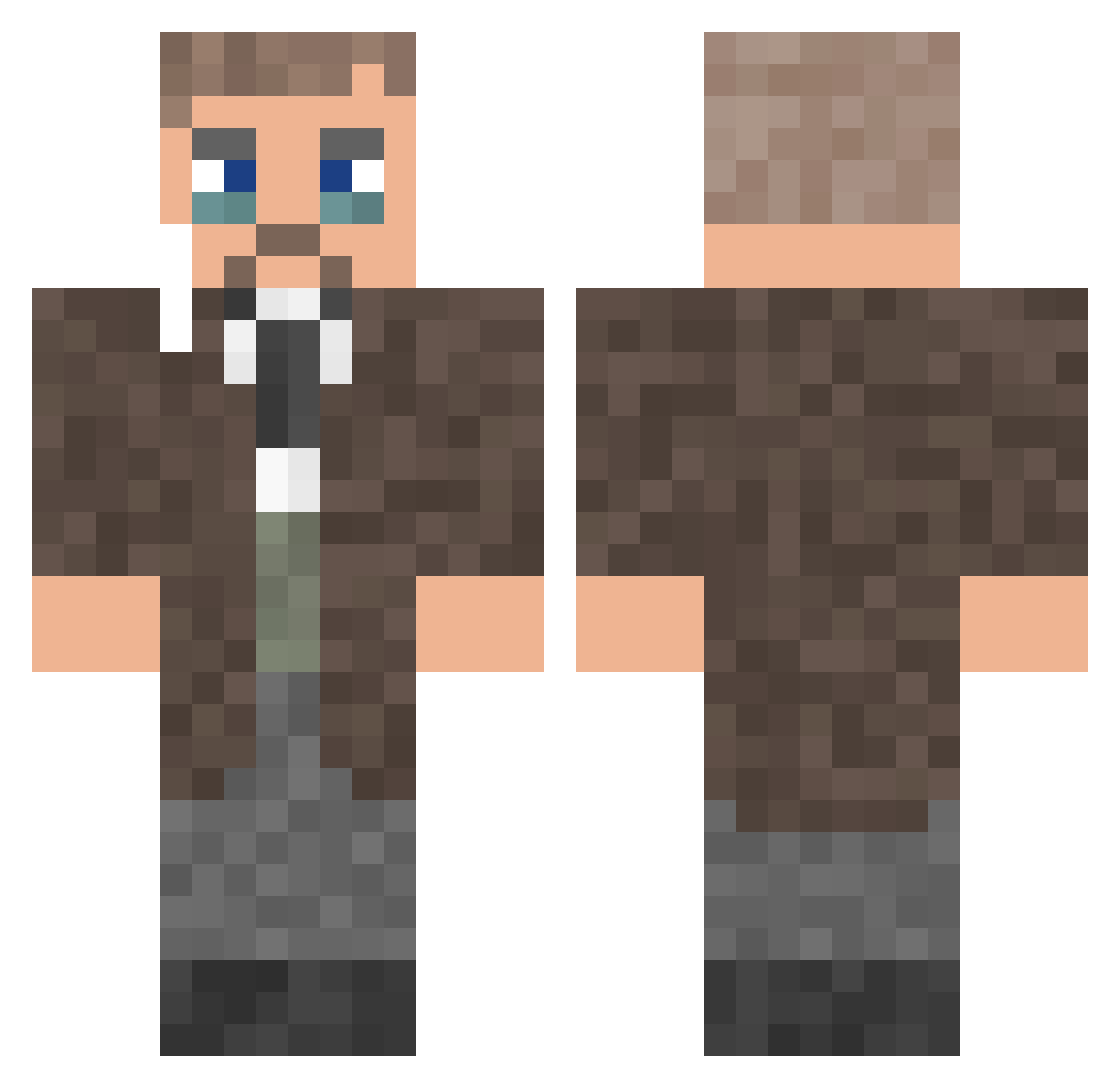 BackupTrack4606 Minecraft skin, front and back view